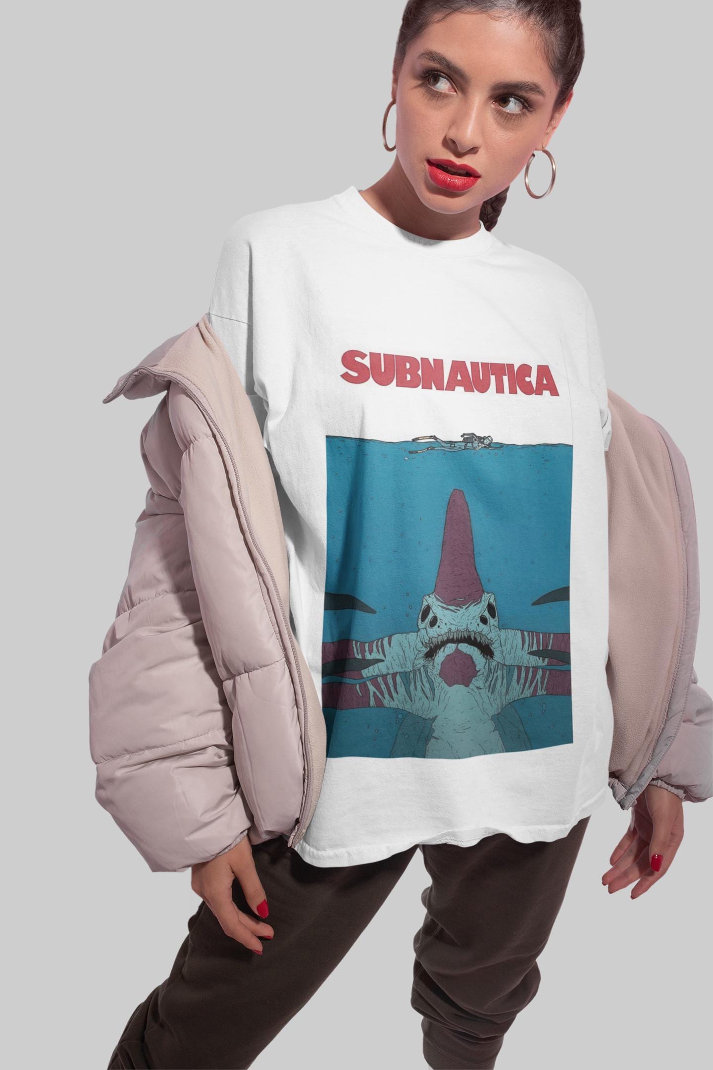 Unisex Subnautica Gaming T-Shirt, Indie Videogame Shirt