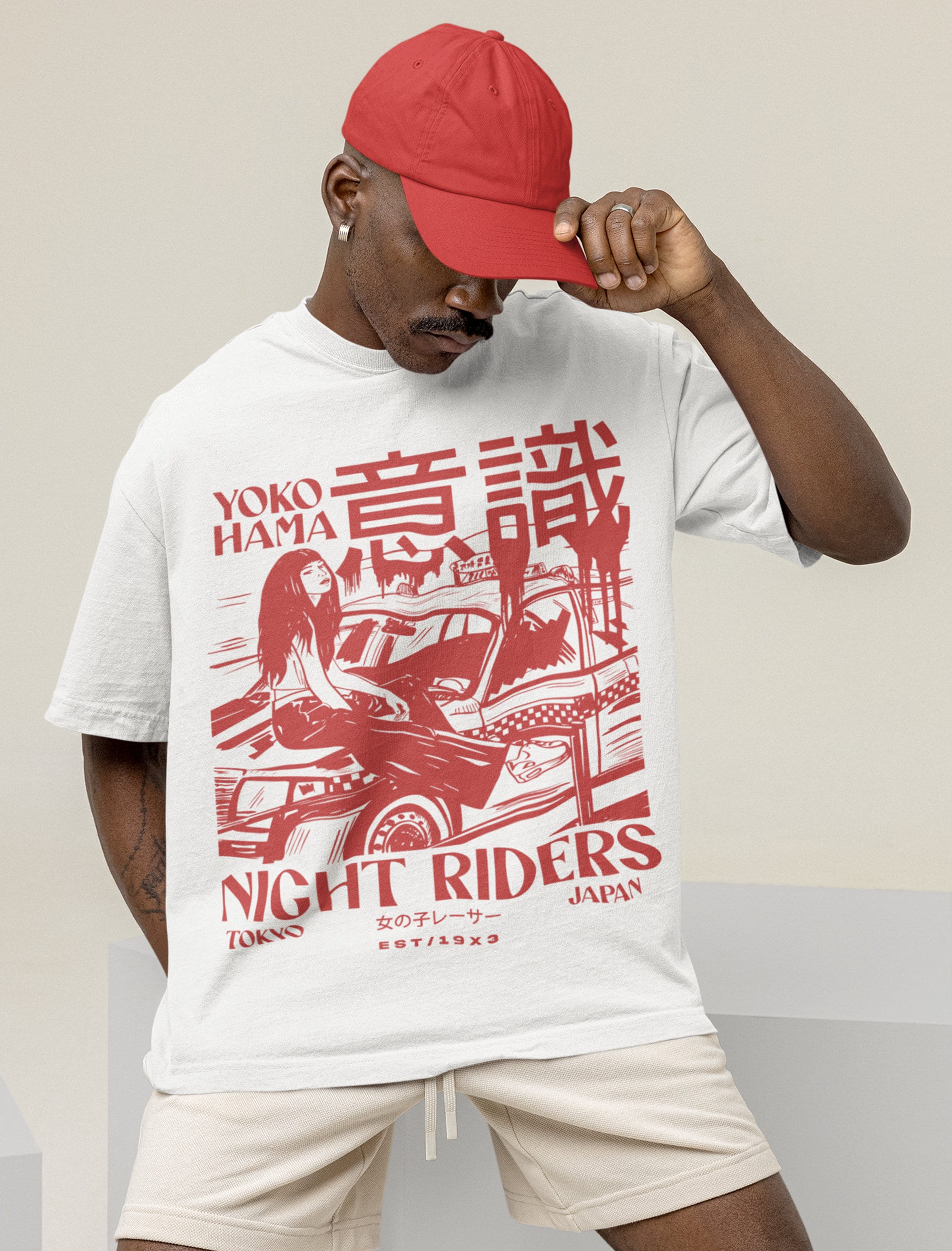 DISTORTED REALITY Streetwear Harajuku T-Shirt Hip Hop Cartoon Korean Print Men Tshirt Fashion Cotton Casual, Summer Short Sleeve T Shirt