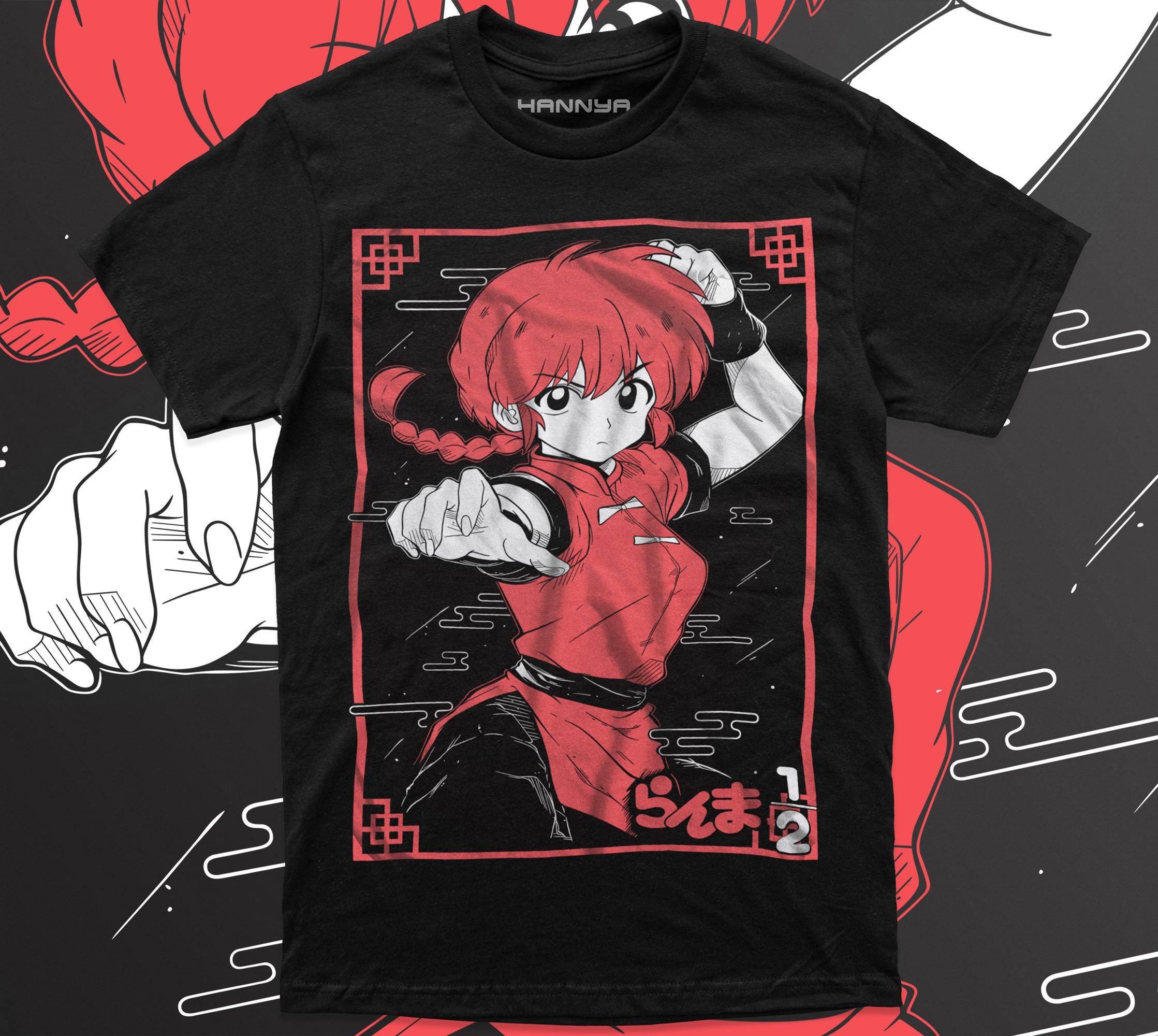 Unisex Ranma Saotome Anime T-Shirt, Genma Panda Manga Shirt