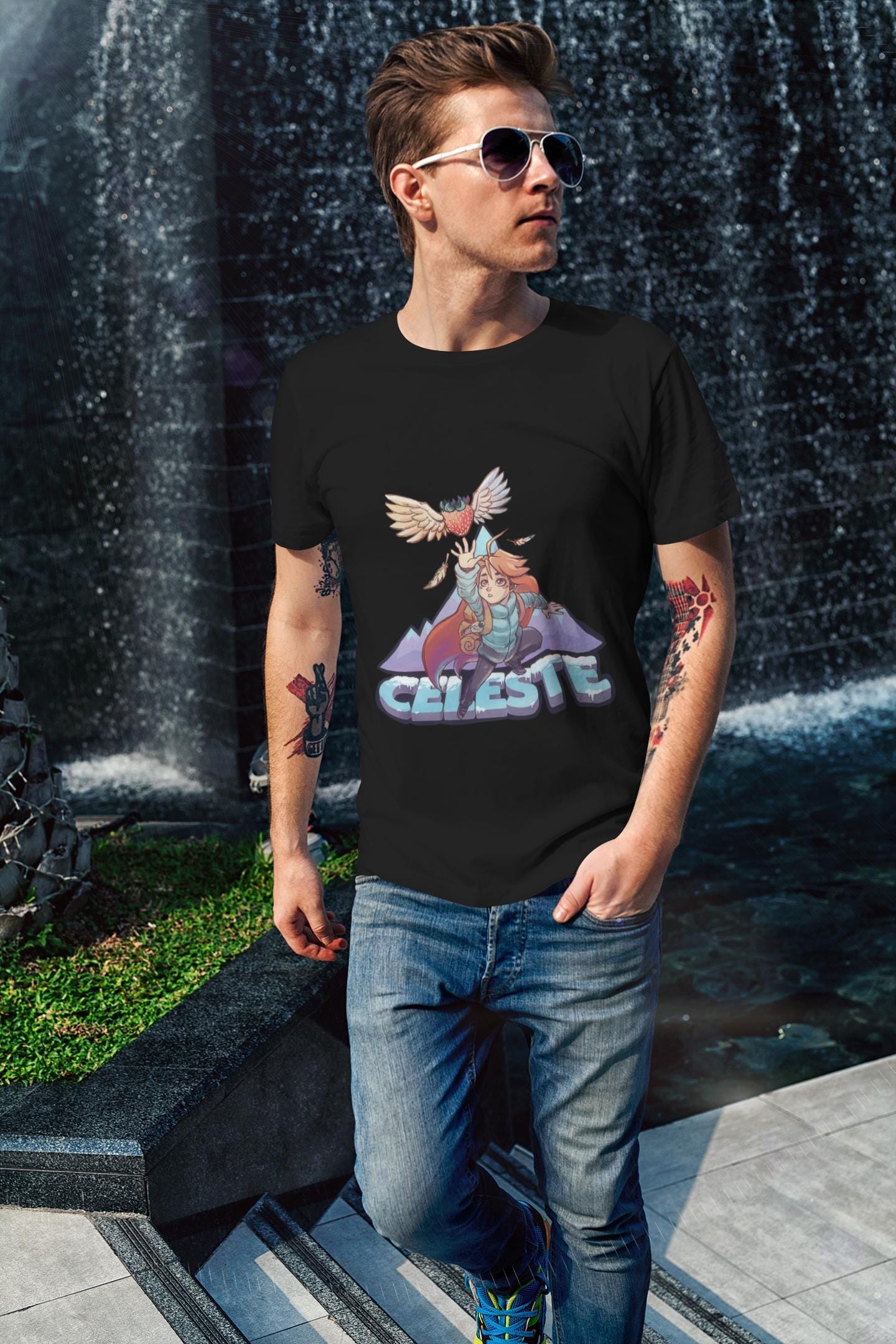 Unisex Celeste Gaming T-Shirt, Madeline Indie Videogame Shirt
