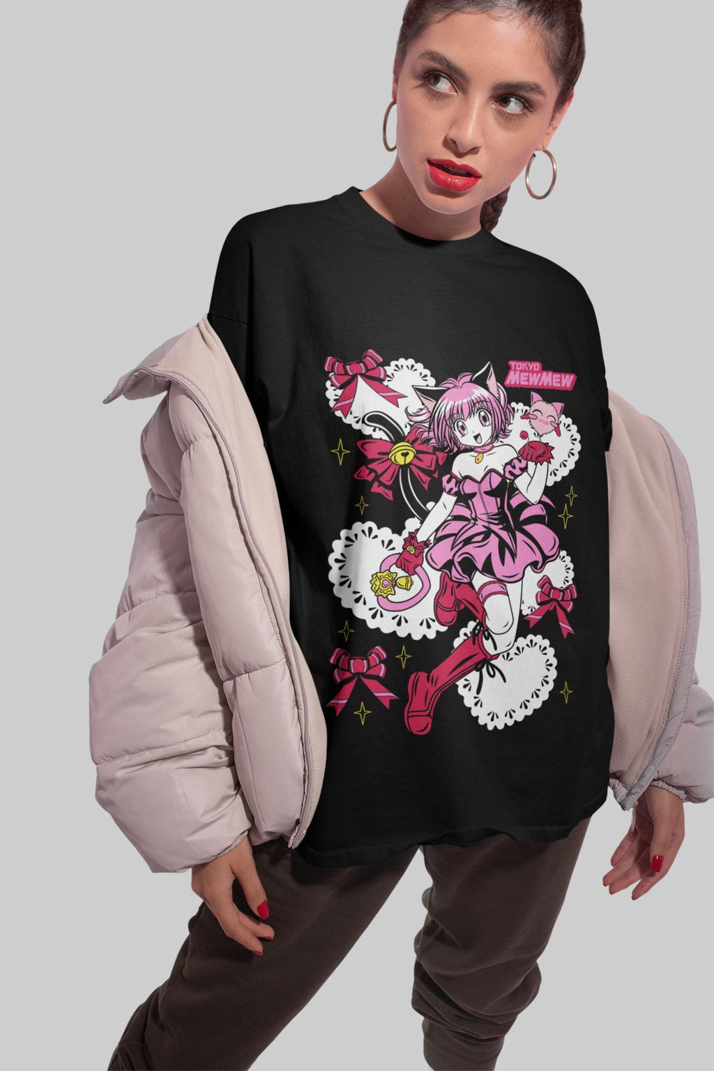 Tokyo Mew Mew Unisex T-Shirt Ichigo Momomiya Magical girl Anime Harajuku T-Shirt