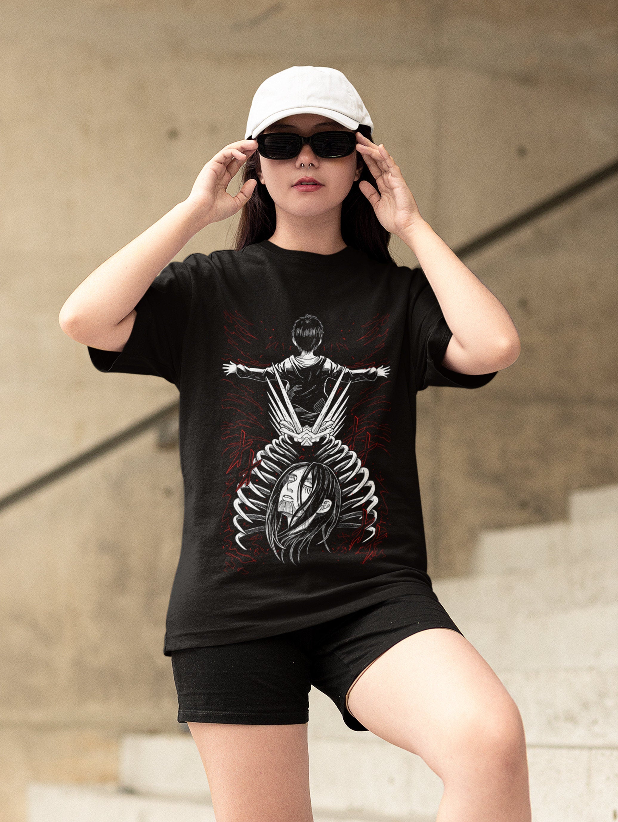 UNISEX Anime Vintage T-shirt,  Anime Shirt, Anime Manga Shirt, Graphic Anime Tee,Anime Lovers T-Shirt, Japanese Anime,Manga Shirt