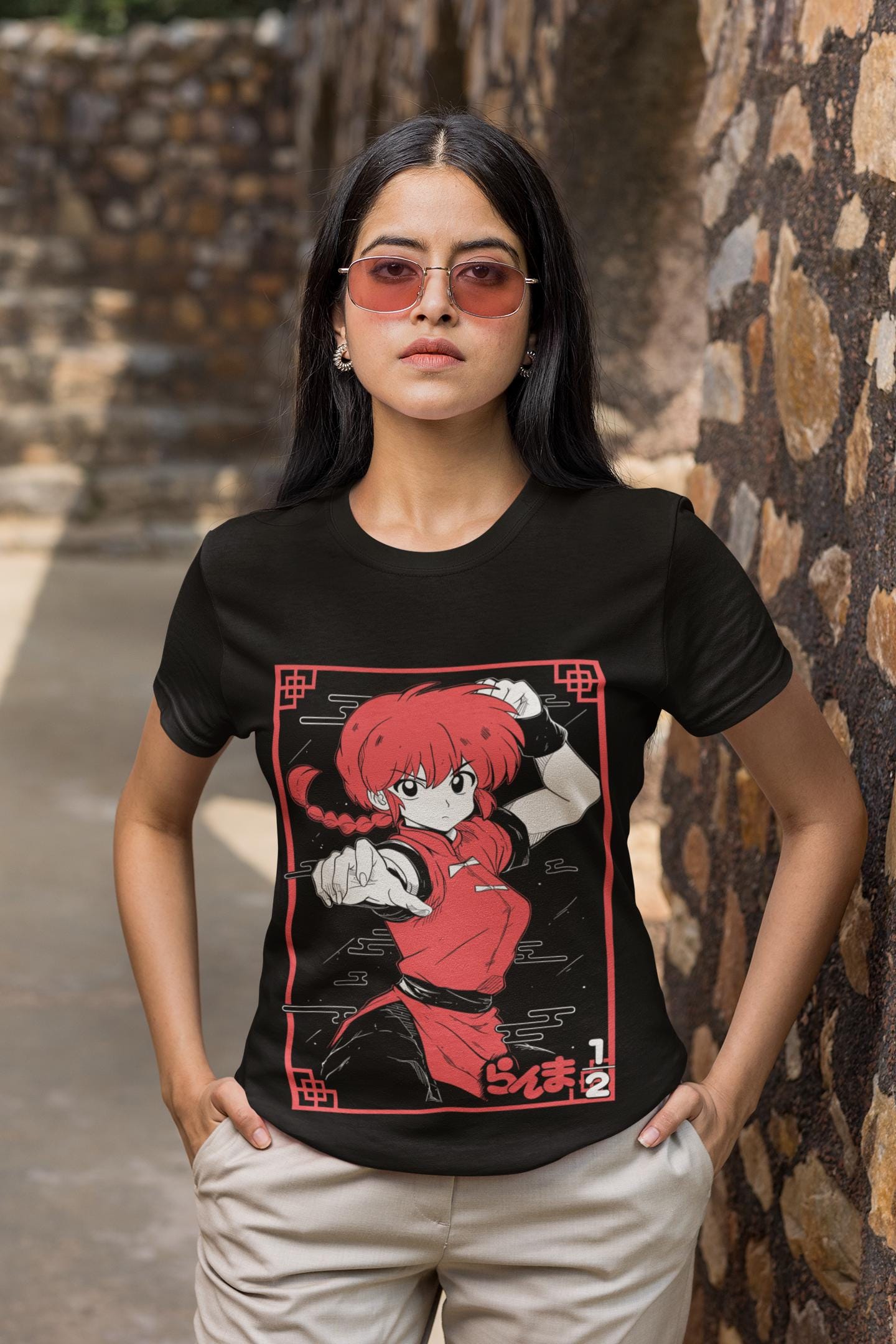 Unisex Ranma Saotome Anime T-Shirt, Genma Panda Manga Shirt