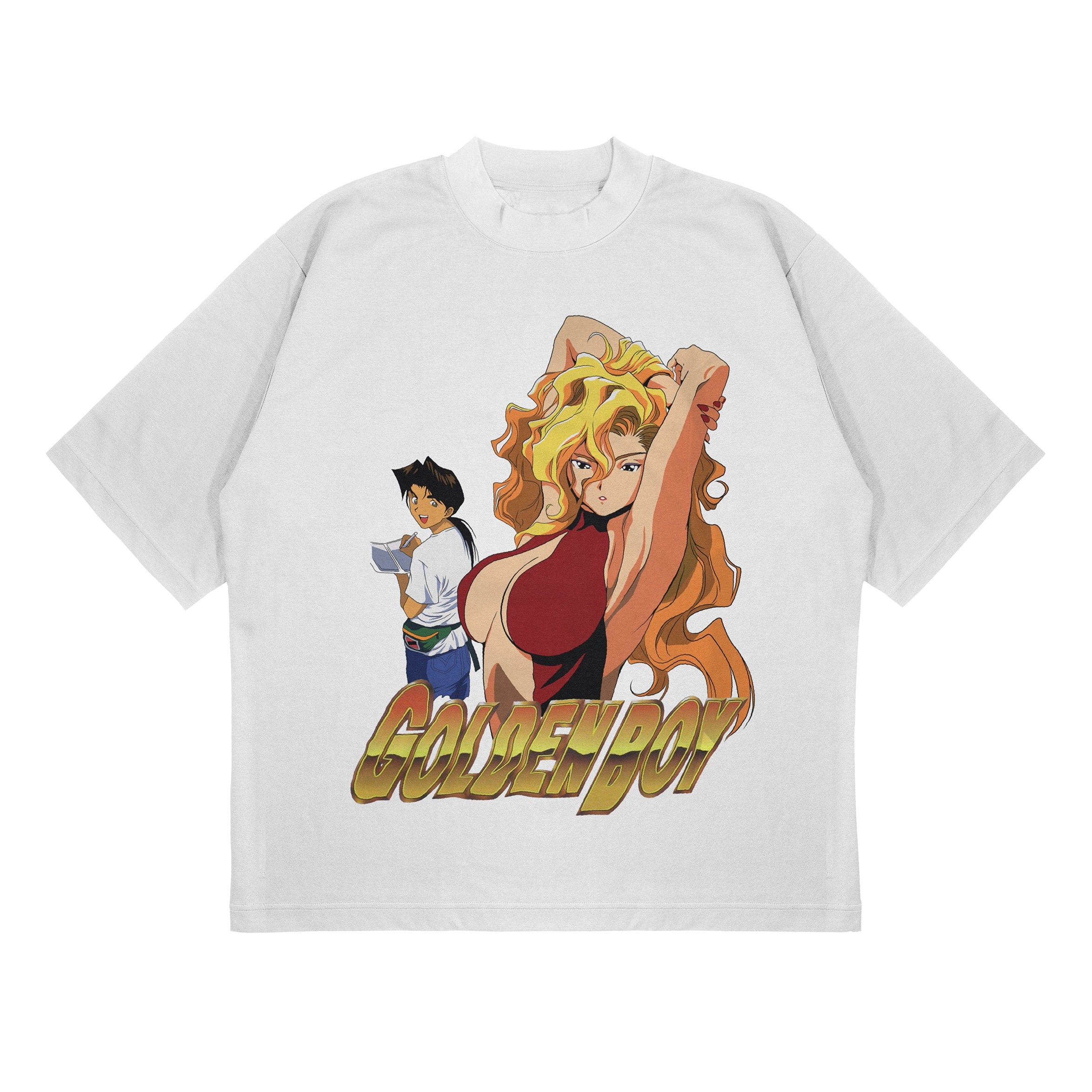 UNISEX - Golden Boy Retro Anime T-Shirt, Madame President Waifu Manga Shirt