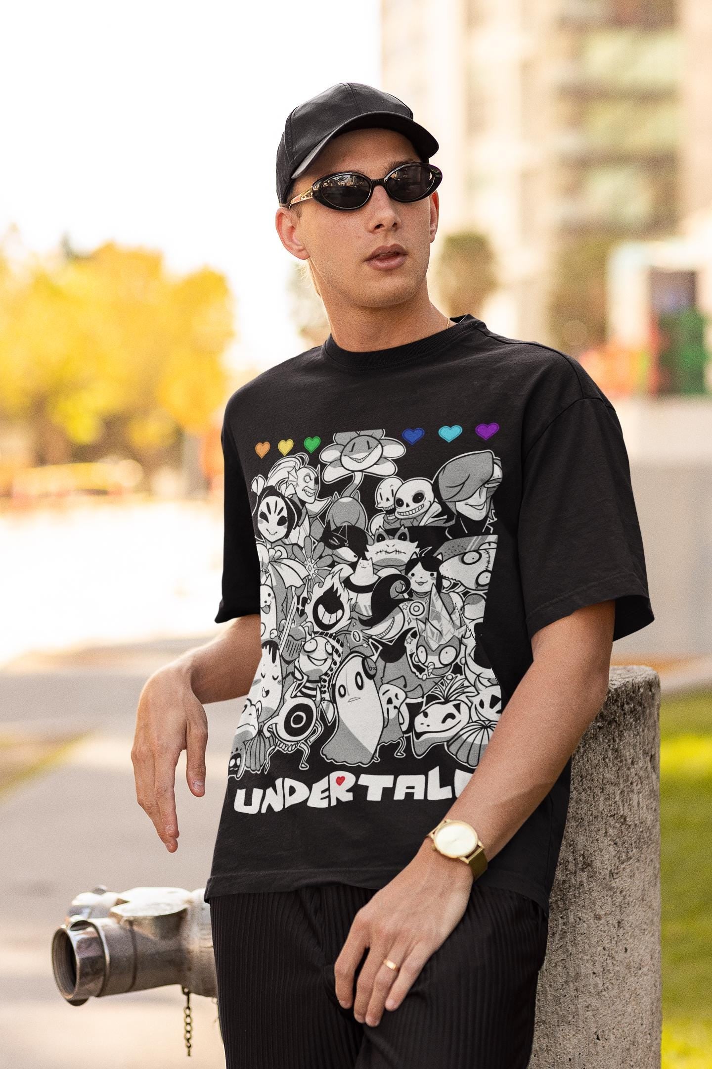 Undertale Gaming Unisex  T-Shirt Sans Papyrus Toriel Undyne Alphys Inspired T-shirt Indie Shirt