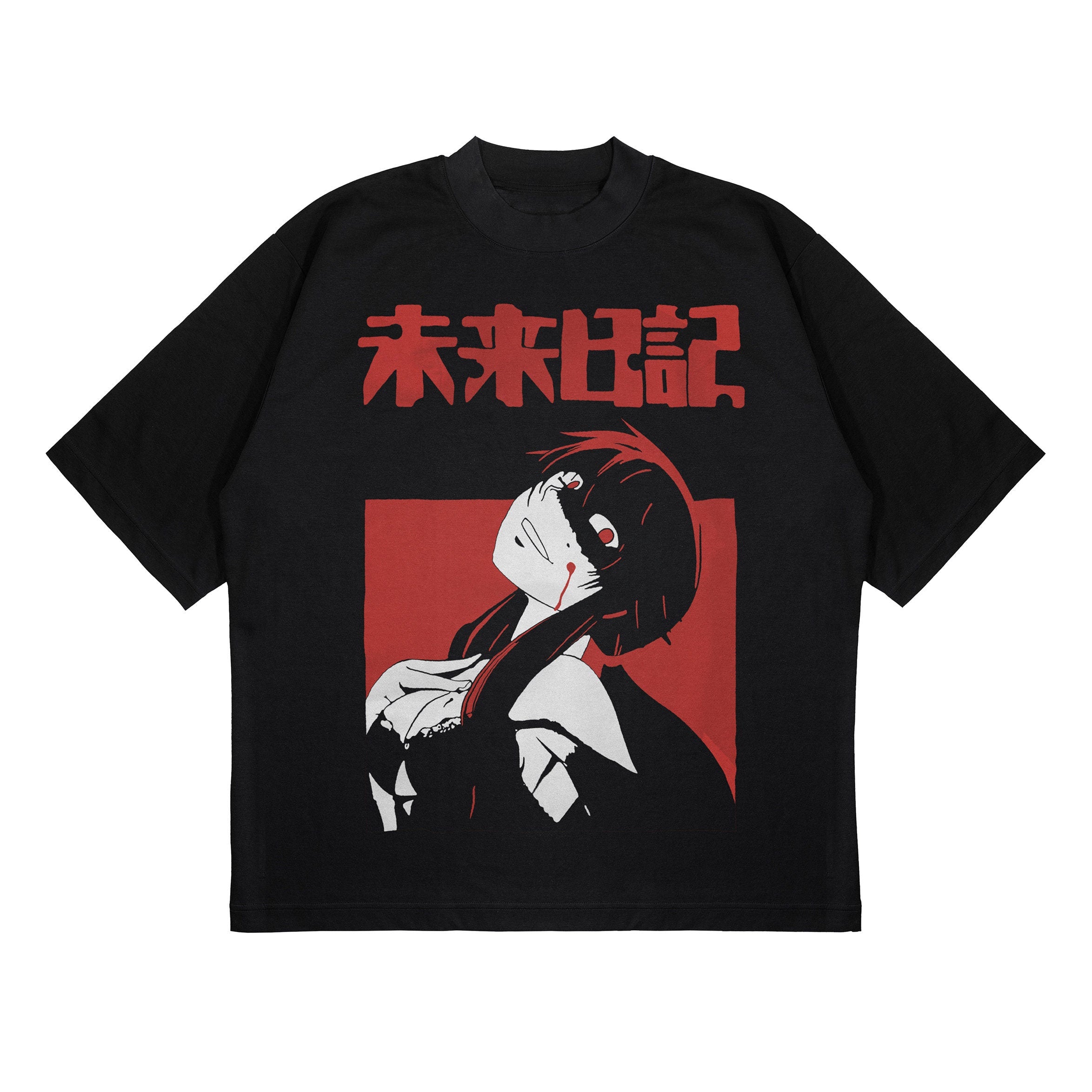 UNISEX - Mirai Nikki Anime T-Shirt, Yuno Gasai Future Diary Manga Waifu Shirt, Aesthetic Anime Short Sleeve Tee