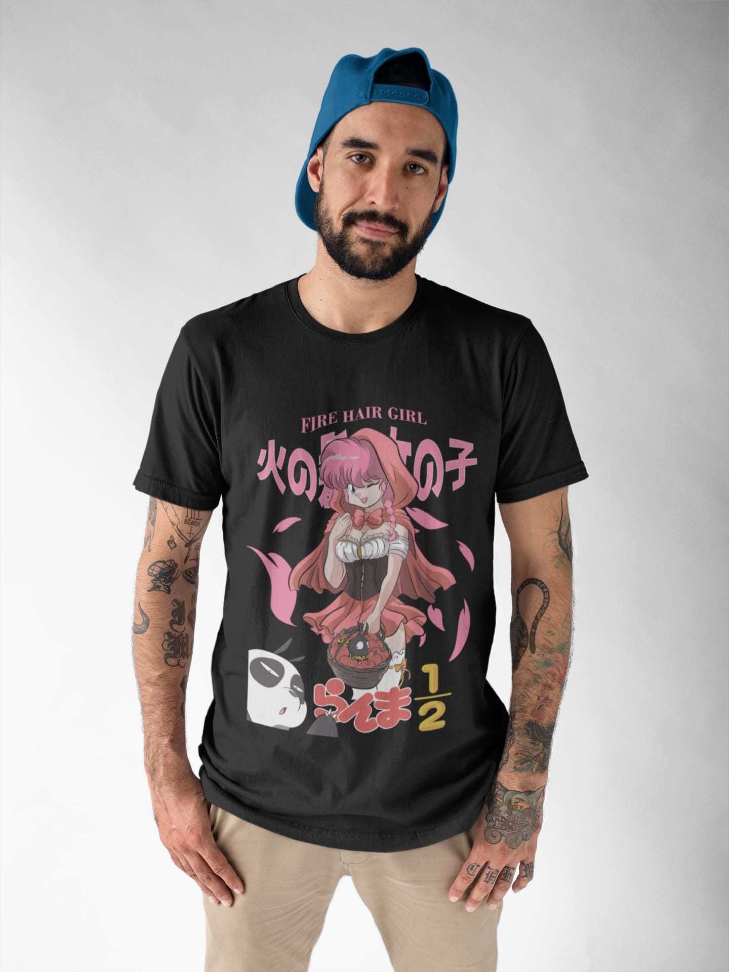Unisex Ranma Saotome Anime T-Shirt, Genma Panda Manga Shirt