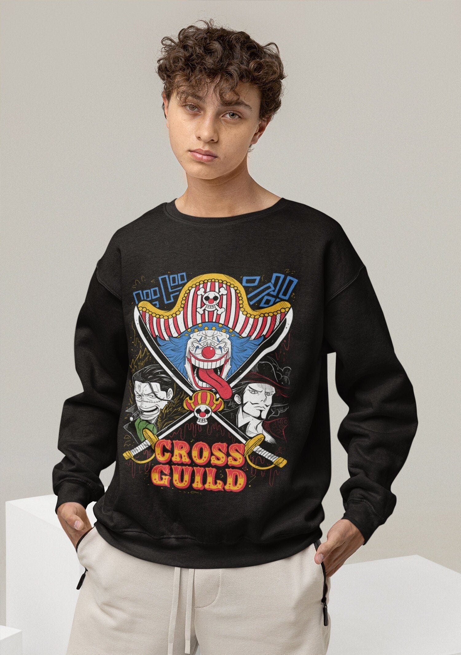 UNISEX Anime Vintage Special Sweatshirt, Anime Manga Hoodie, Anime Shirt, Cross Guild Anime, Graphic Anime Tee, Manga Shirt, Japanese Anime