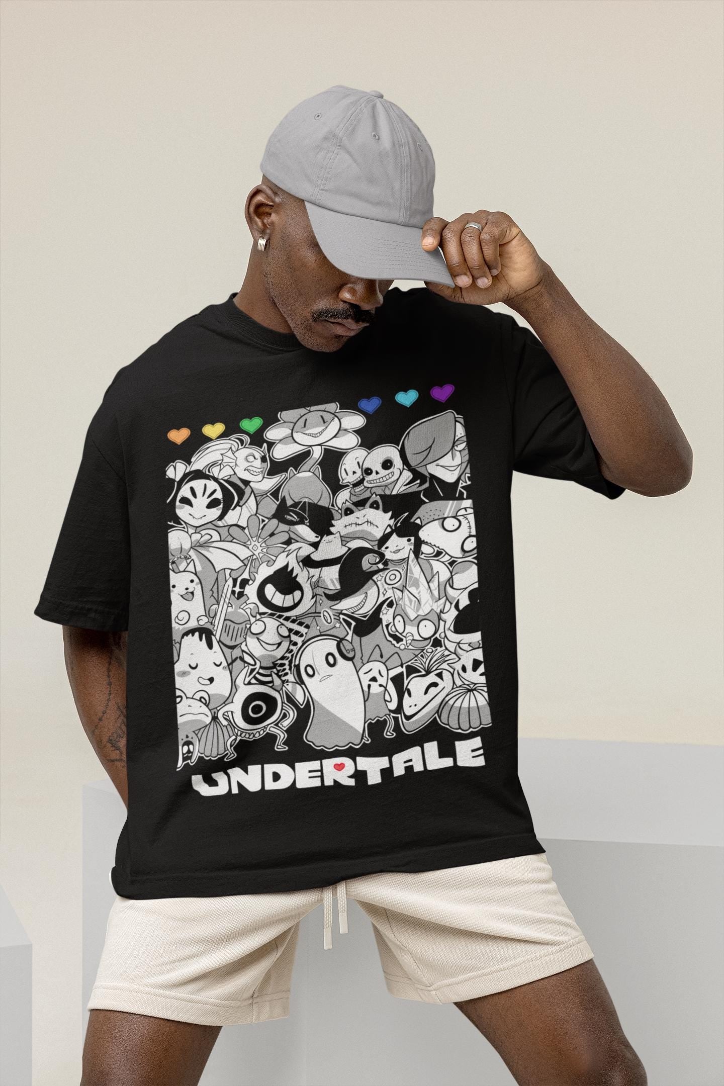 Undertale Gaming Unisex  T-Shirt Sans Papyrus Toriel Undyne Alphys Inspired T-shirt Indie Shirt