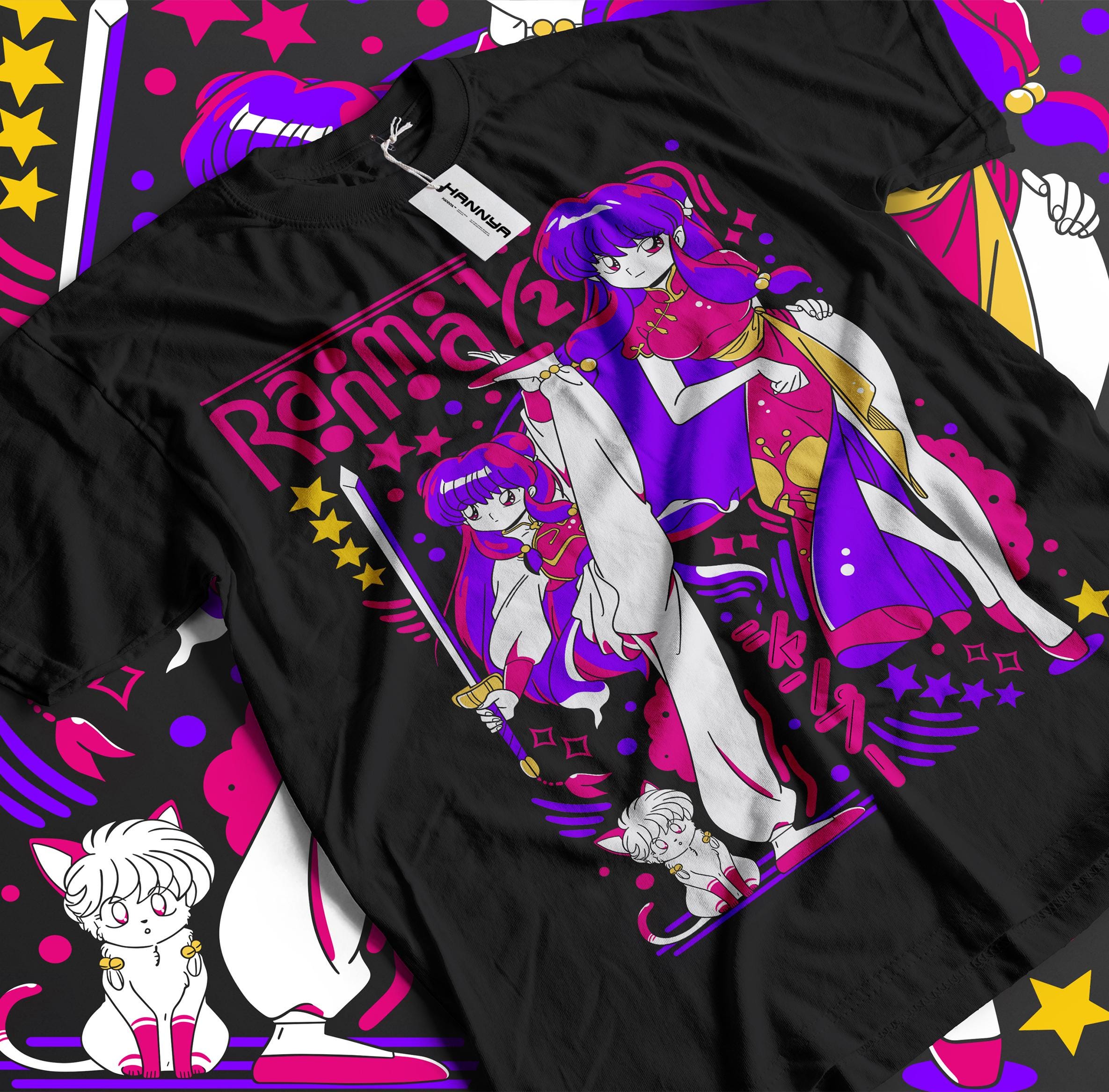 Unisex Ranma Saotome Anime T-Shirt, Genma Panda Manga Shirt