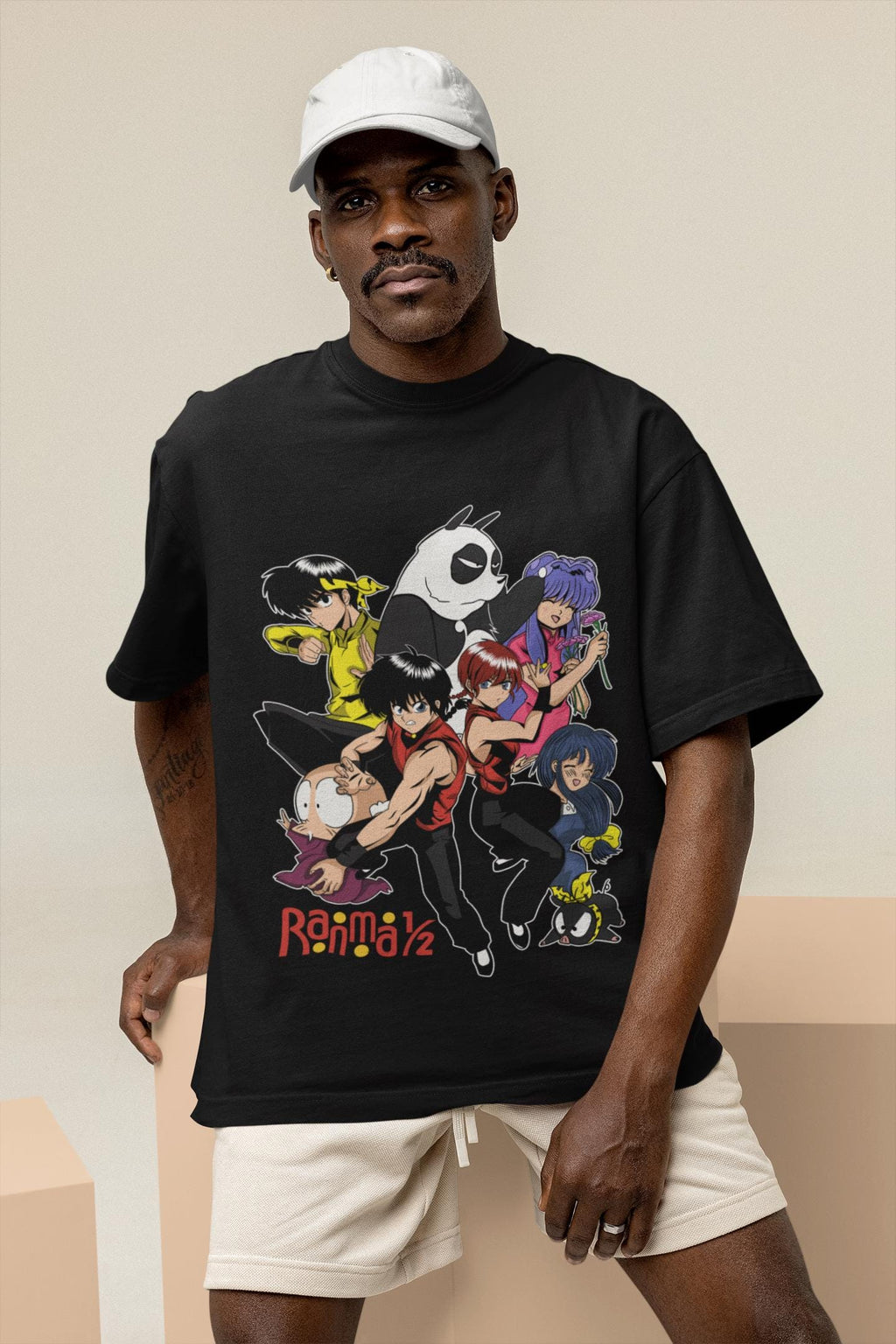 Unisex Ranma Saotome Anime T-Shirt, Genma Panda Manga Shirt