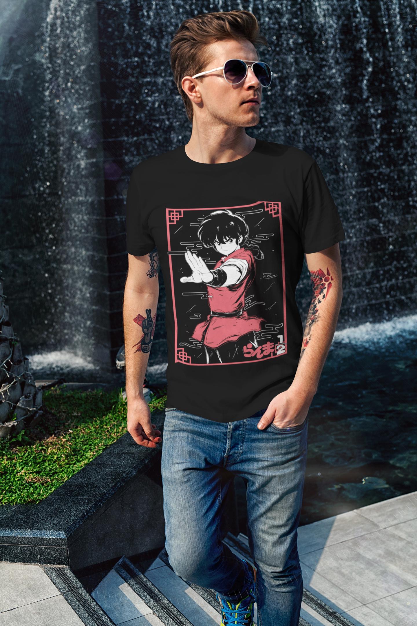 Unisex Ranma Saotome Anime T-Shirt, Genma Panda Manga Shirt