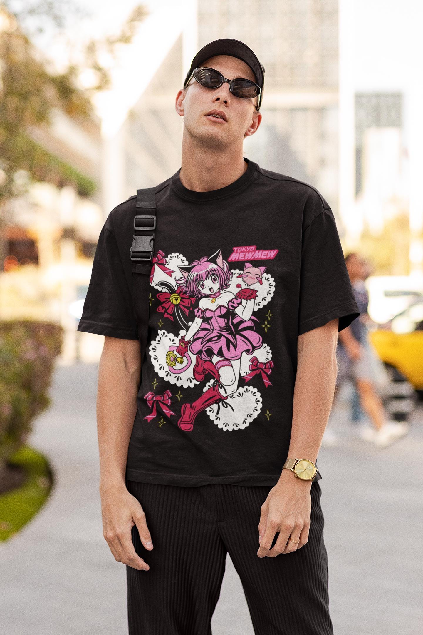 Tokyo Mew Mew Unisex T-Shirt Ichigo Momomiya Magical girl Anime Harajuku T-Shirt