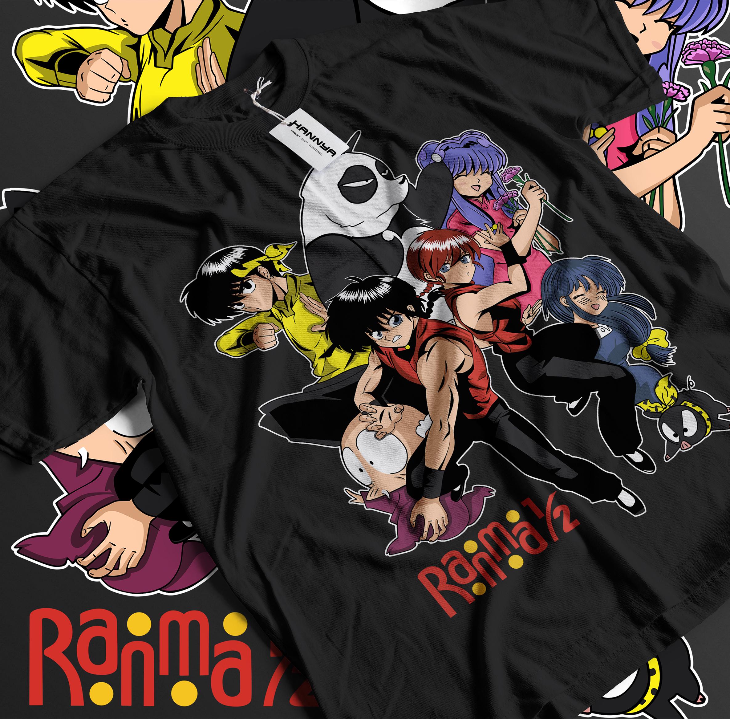 Unisex Ranma Saotome Anime T-Shirt, Genma Panda Manga Shirt