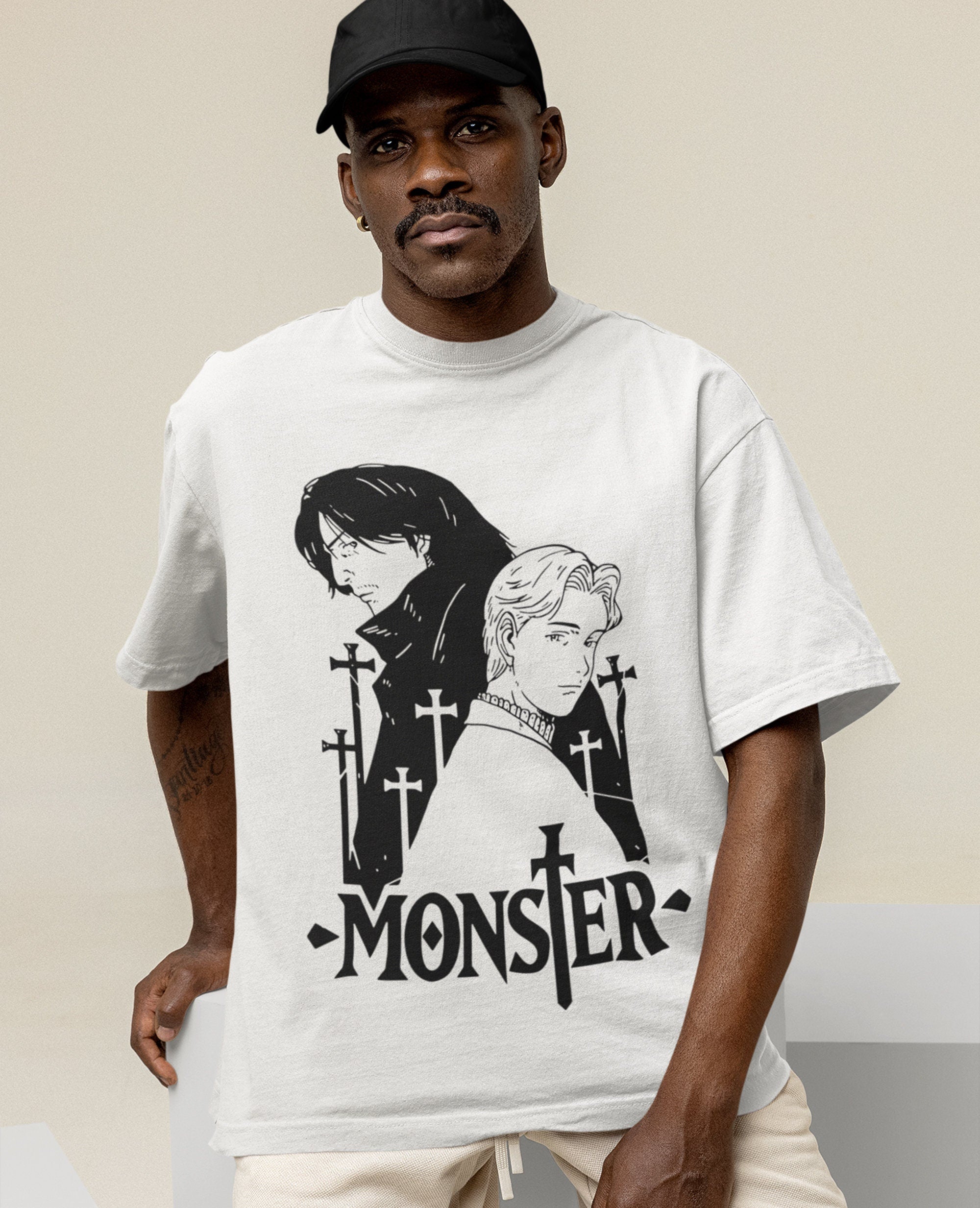 UNISEX - Monster Johan Liebert Kenzo Tenma Shirt , Monster Anime Shirt Fan Art Mystery Manga, Gift for manga fan,Anime shirt, Gifts shirt