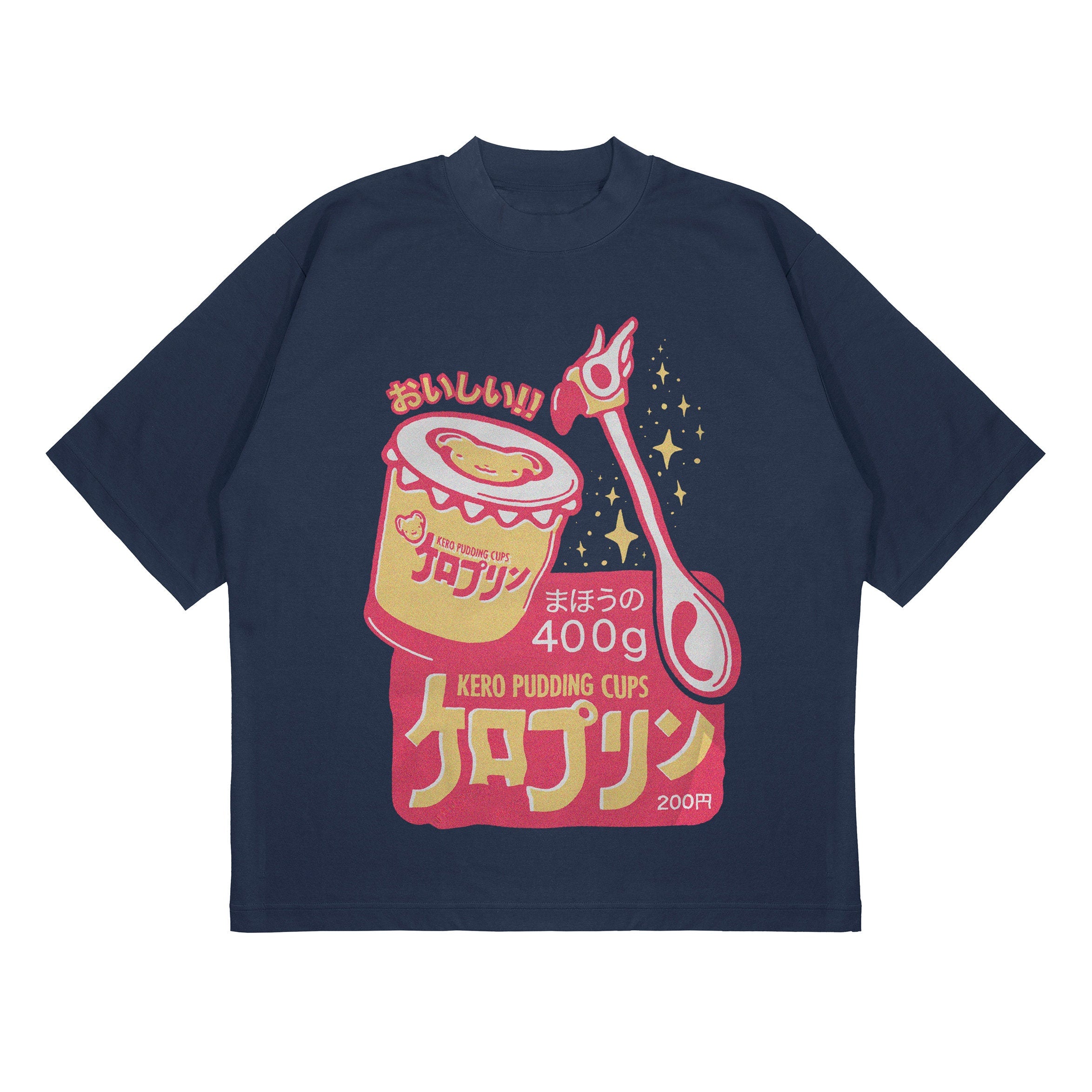 UNISEX - Kero Pudding Cups Tshirt, Cardcaptor Sakura Kinomoto Kero Cerberus 90s Anime Aesthetic Vaporwave Fairy Kei Jersey Short Sleeve Tee