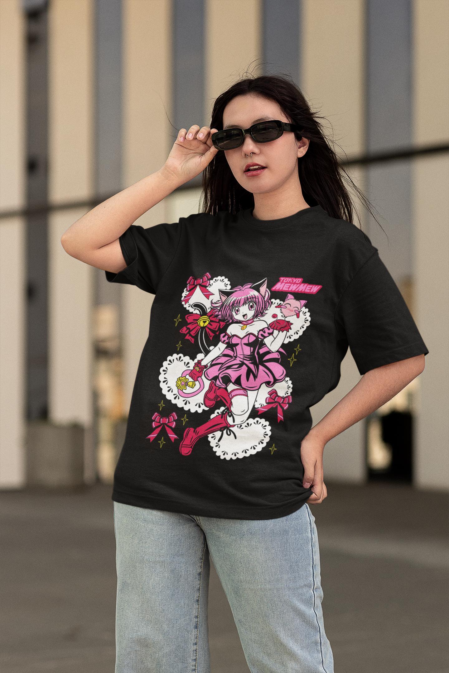 Tokyo Mew Mew Unisex T-Shirt Ichigo Momomiya Magical girl Anime Harajuku T-Shirt