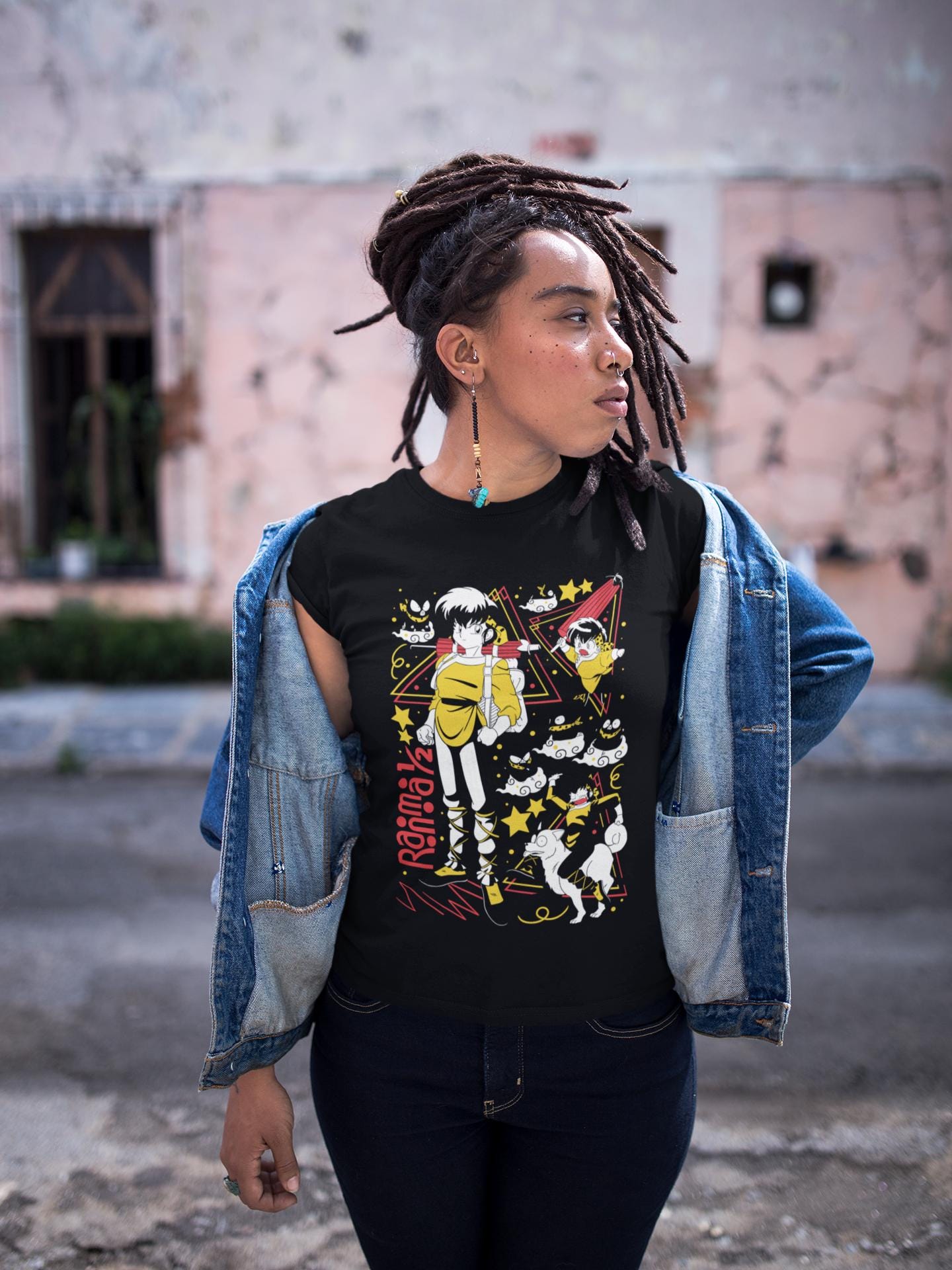 Unisex Ranma Saotome Anime T-Shirt, Genma Panda Manga Shirt
