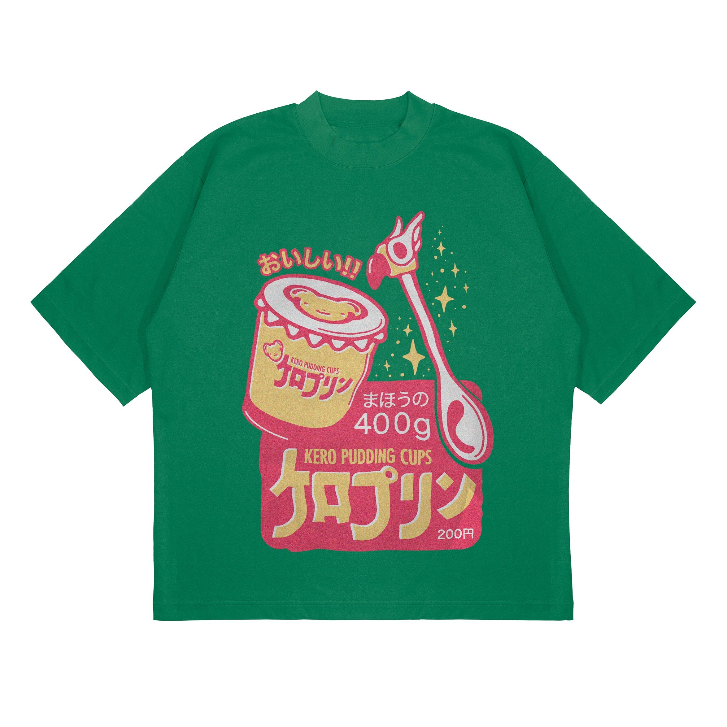 UNISEX - Kero Pudding Cups Tshirt, Cardcaptor Sakura Kinomoto Kero Cerberus 90s Anime Aesthetic Vaporwave Fairy Kei Jersey Short Sleeve Tee