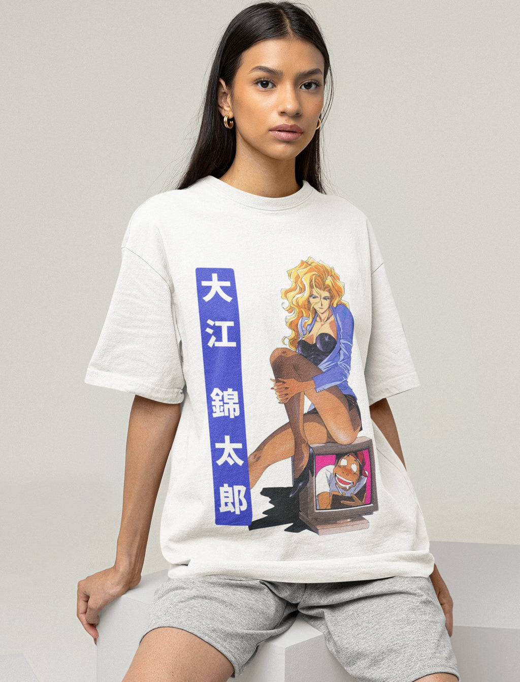 UNISEX - Golden Boy Retro Anime T-Shirt, Madame President Waifu Manga Shirt