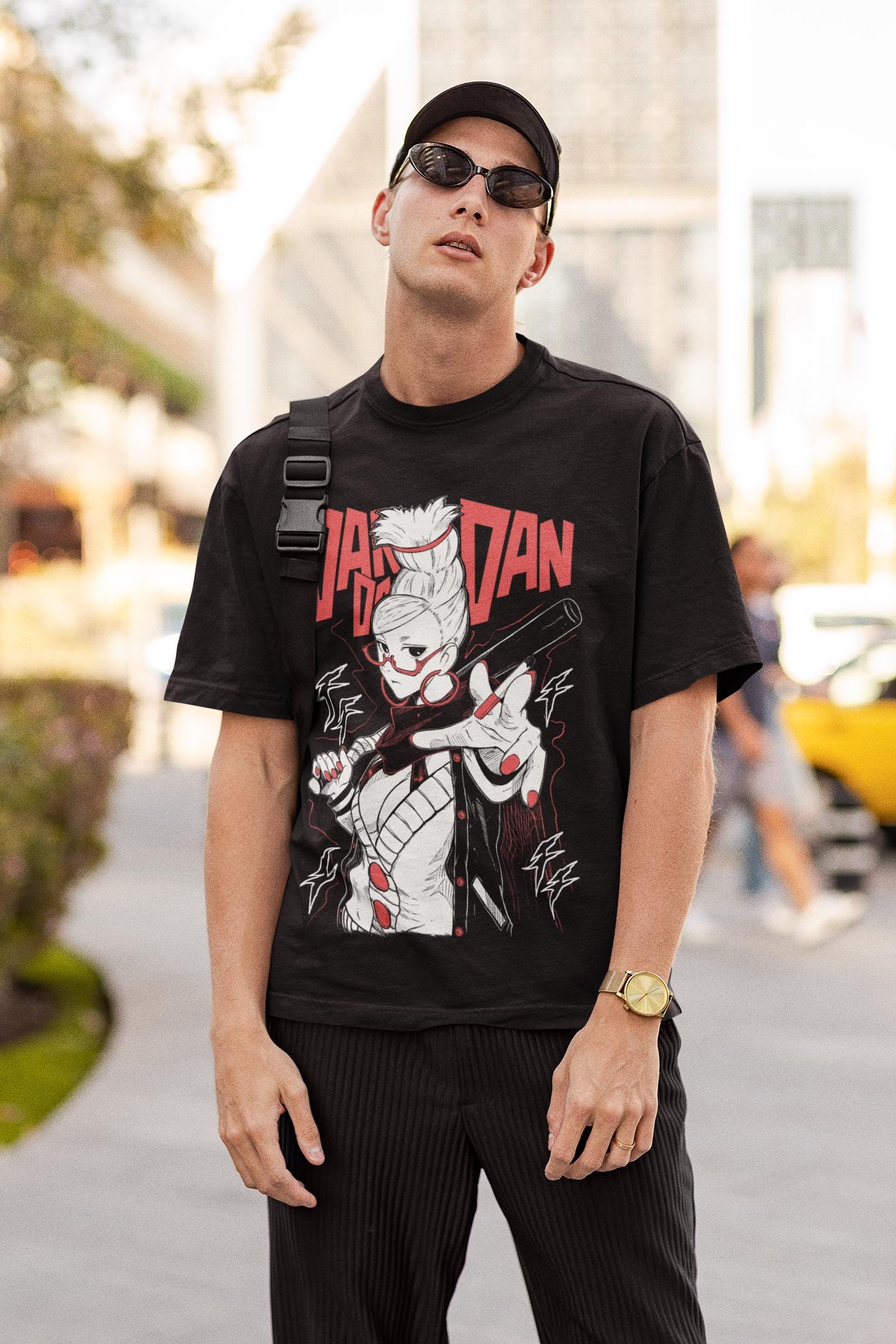 Unisex Horror Manga Creepy Girl T-Shirt, Dark Anime Gothic T-Shirt, Manga Gothic T-Shirt