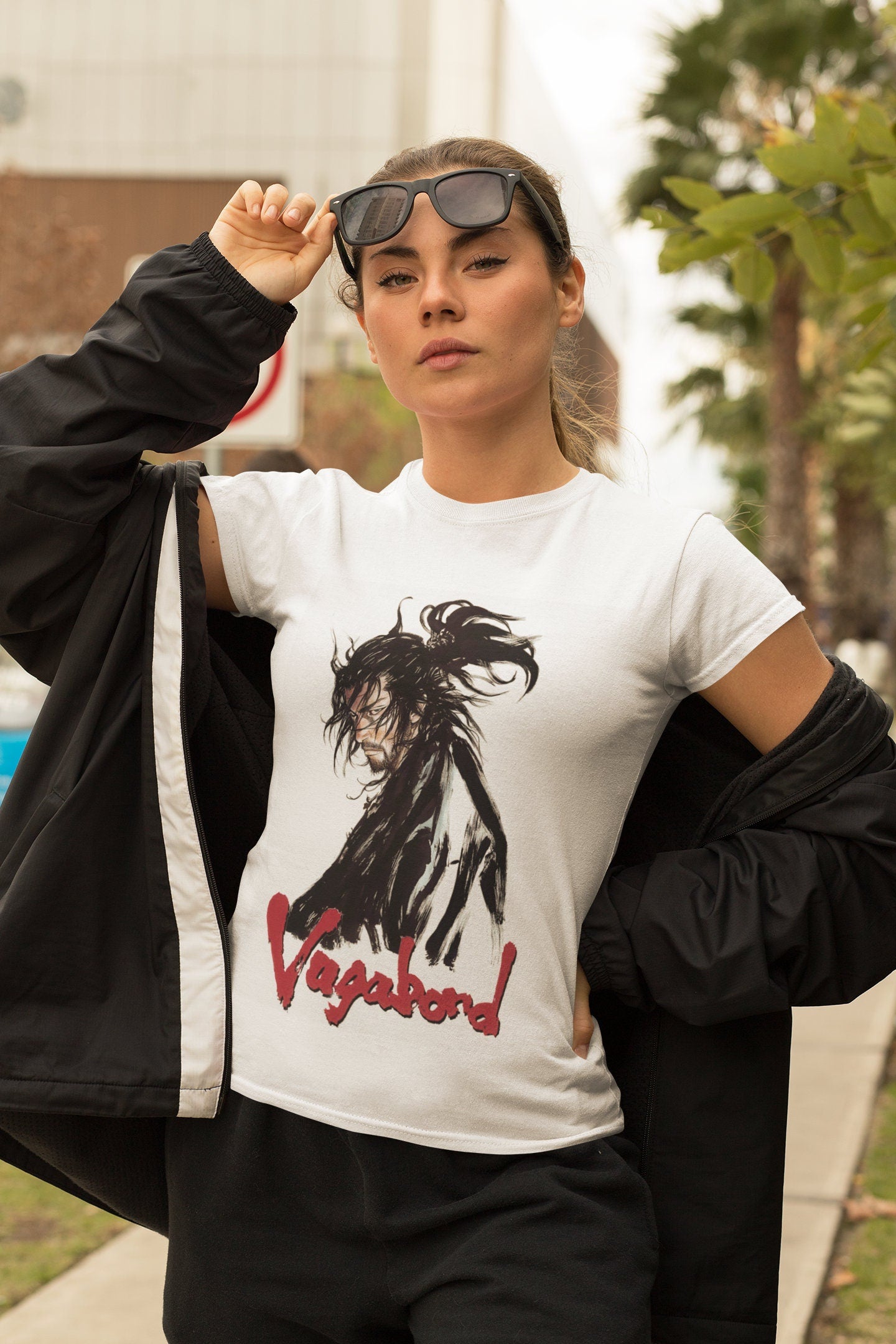 Vagabond Manga T-Shirt, Miyamoto Musashi Anime Shirt