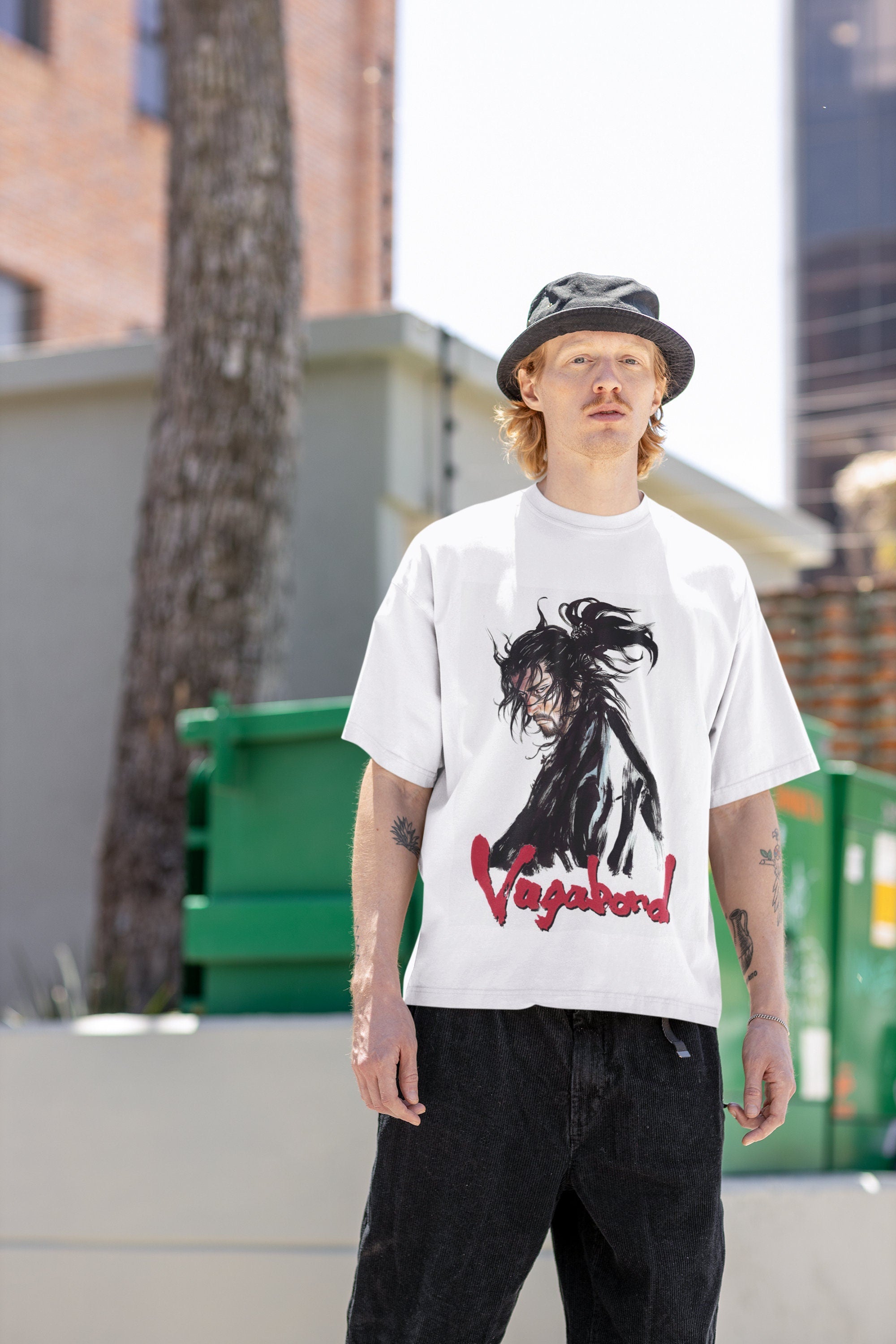 Vagabond Manga T-Shirt, Miyamoto Musashi Anime Shirt