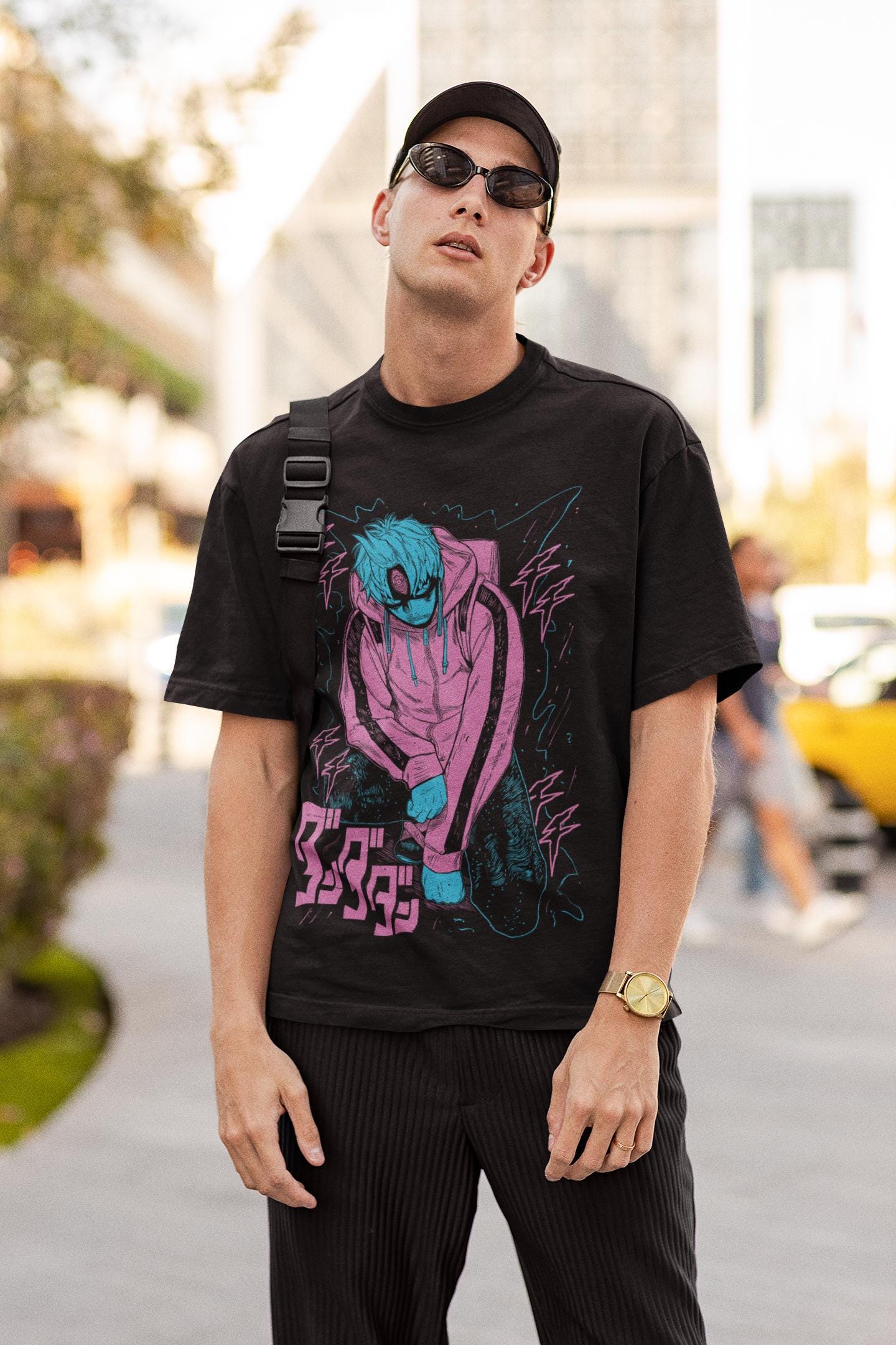 Unisex Horror Manga Creepy Girl T-Shirt, Dark Anime Gothic T-Shirt, Manga Gothic T-Shirt