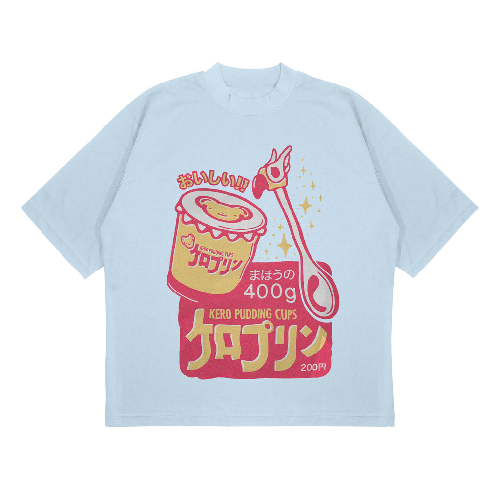 UNISEX - Kero Pudding Cups Tshirt, Cardcaptor Sakura Kinomoto Kero Cerberus 90s Anime Aesthetic Vaporwave Fairy Kei Jersey Short Sleeve Tee