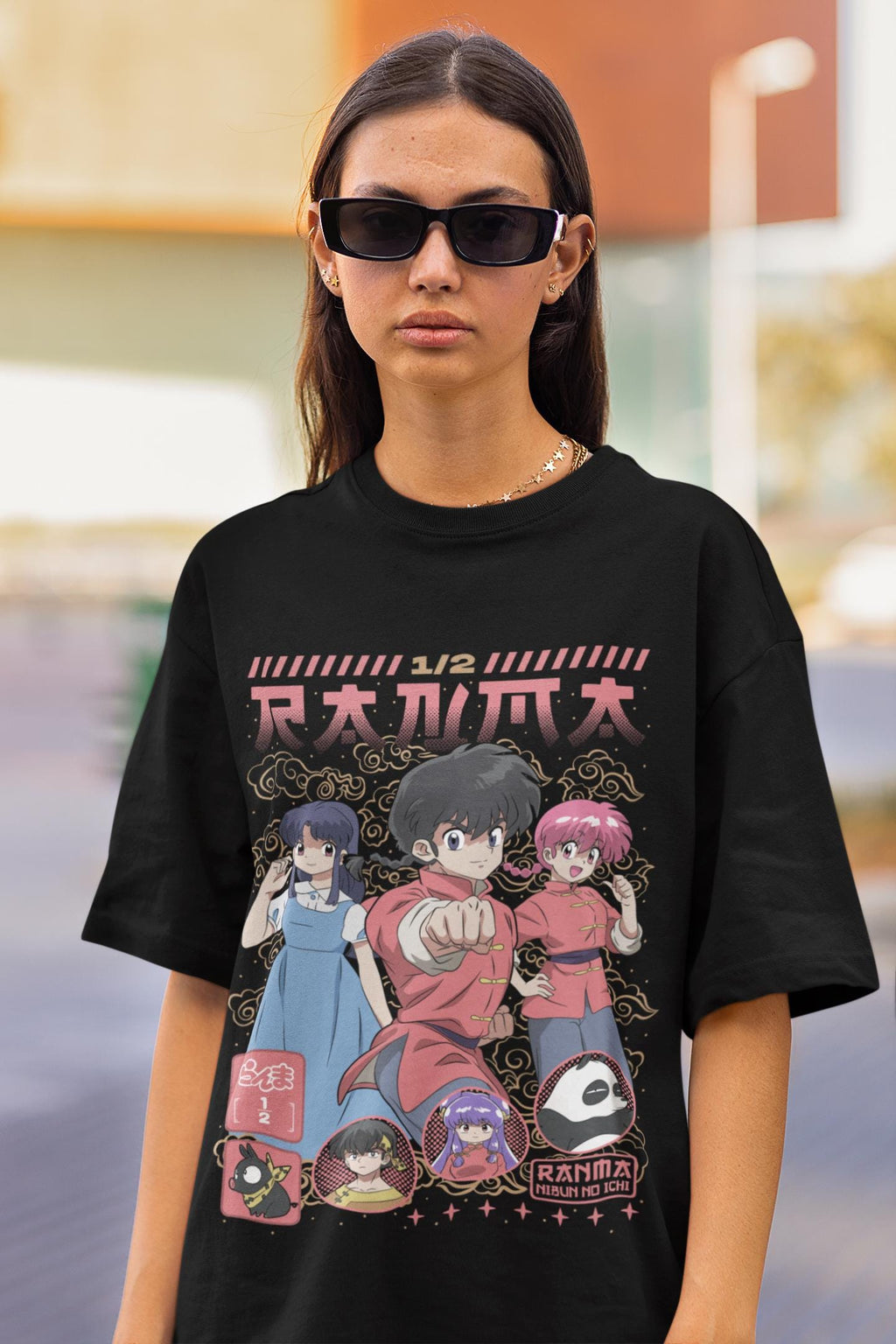 Unisex Ranma Saotome Anime T-Shirt, Genma Panda Manga Shirt