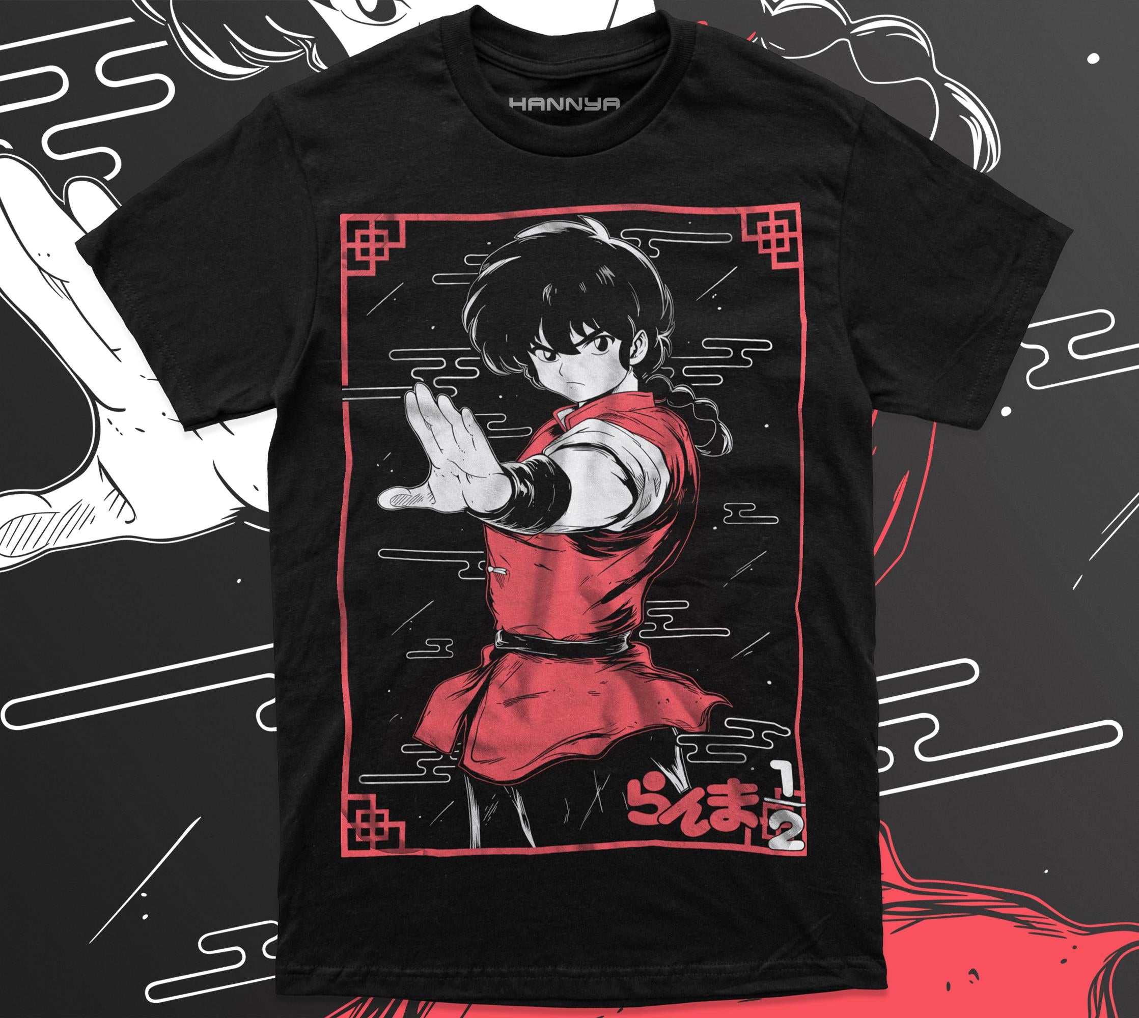 Unisex Ranma Saotome Anime T-Shirt, Genma Panda Manga Shirt