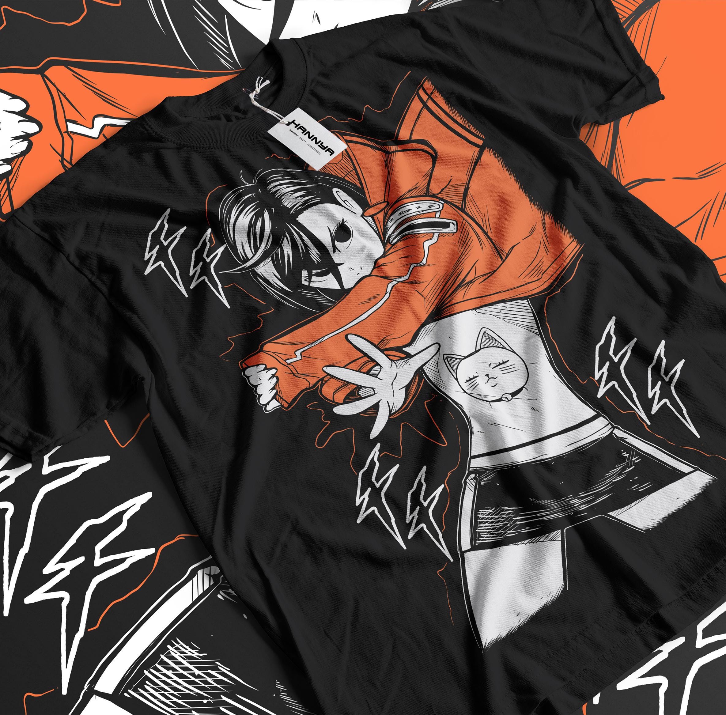 Unisex Horror Manga Creepy Girl T-Shirt, Dark Anime Gothic T-Shirt, Manga Gothic T-Shirt