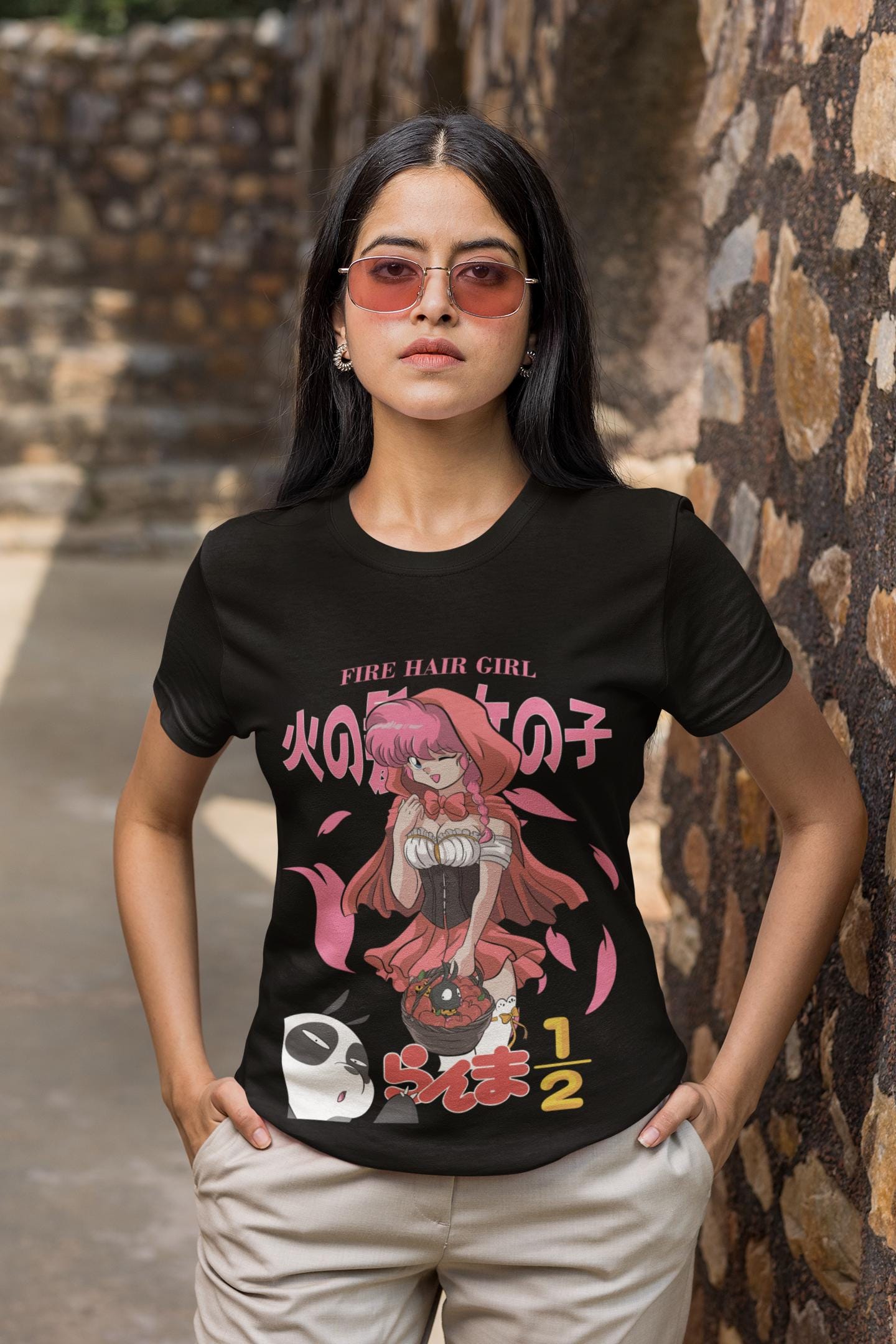 Unisex Ranma Saotome Anime T-Shirt, Genma Panda Manga Shirt