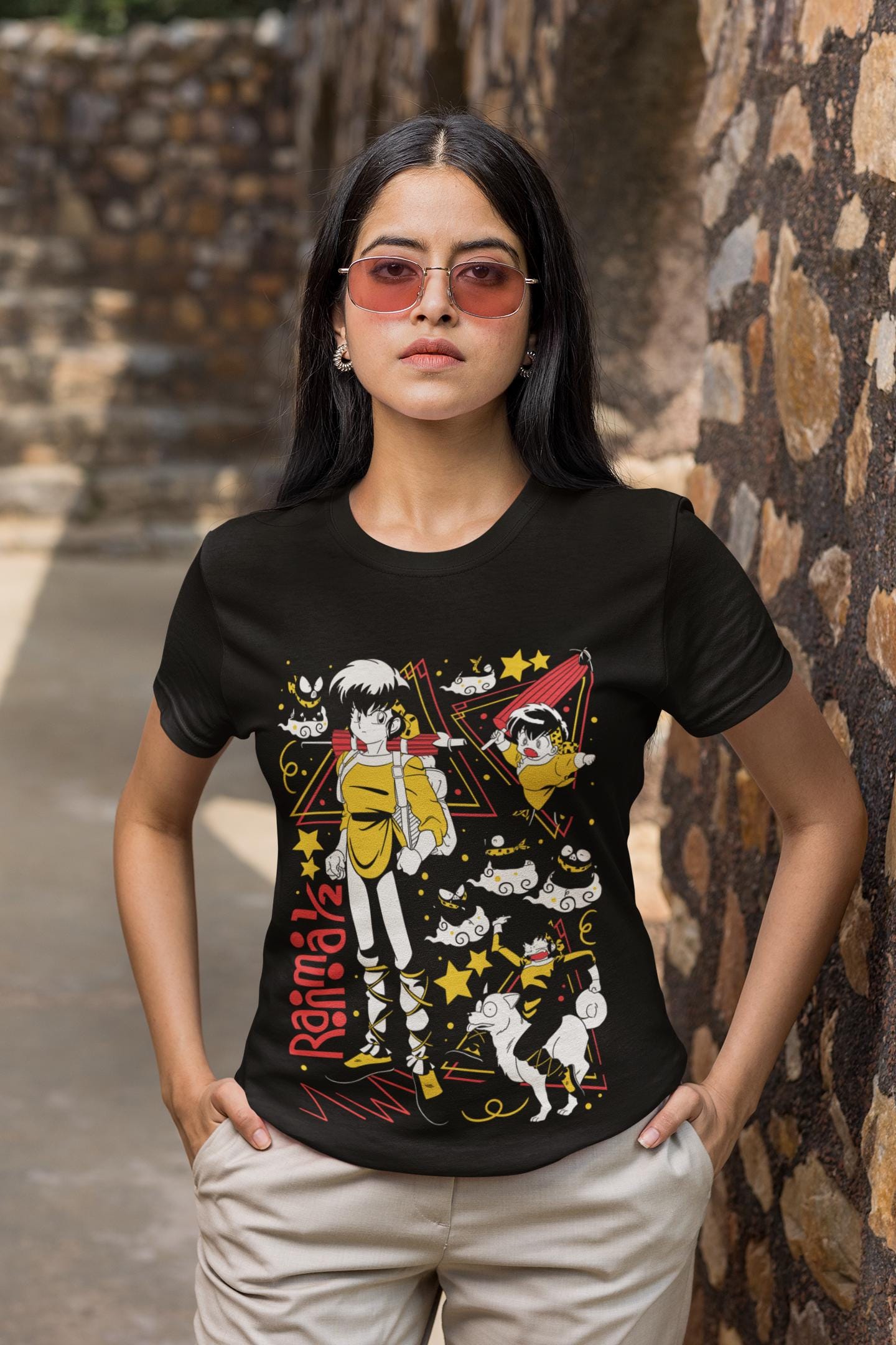 Unisex Ranma Saotome Anime T-Shirt, Genma Panda Manga Shirt