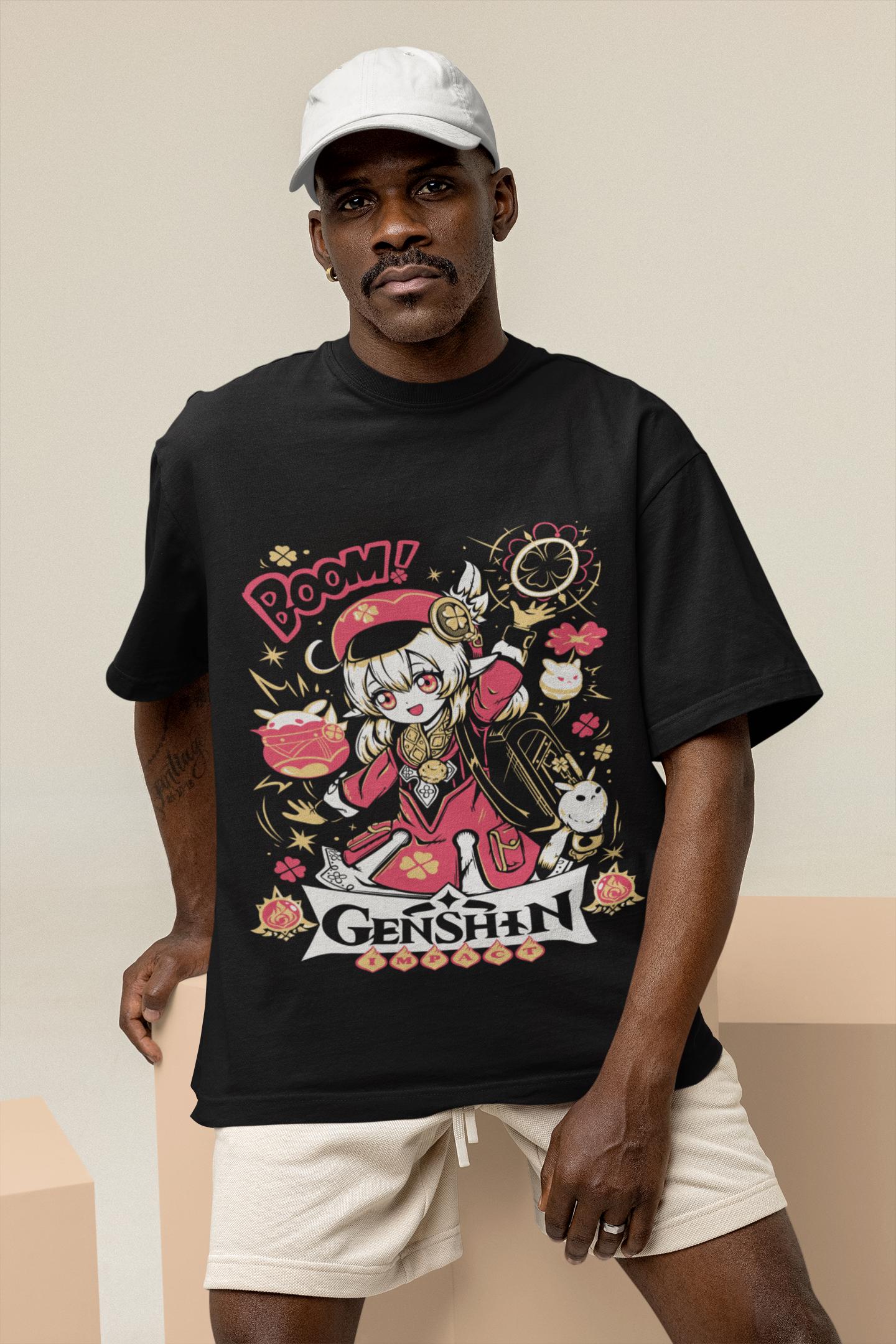 Klee Genshin Impact Aesthetic Anime Vaporwave Japan Aesthetic Anime Japanese Genshin Impact Raiden Shogun Gaming T-Shirt, Anime Waifu Shirt