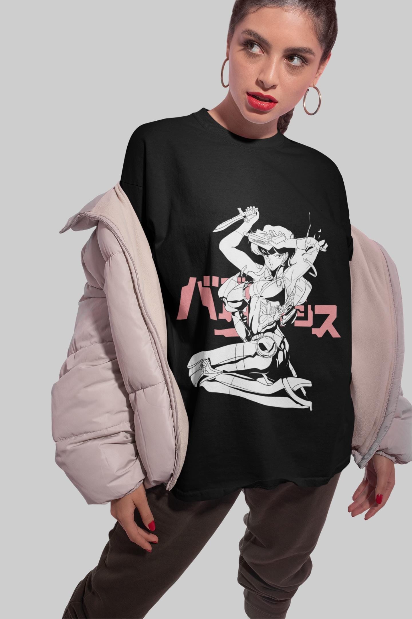 Unisex Bubblegum Crisis Retro Anime T-Shirt, Manga Waifu Shirt