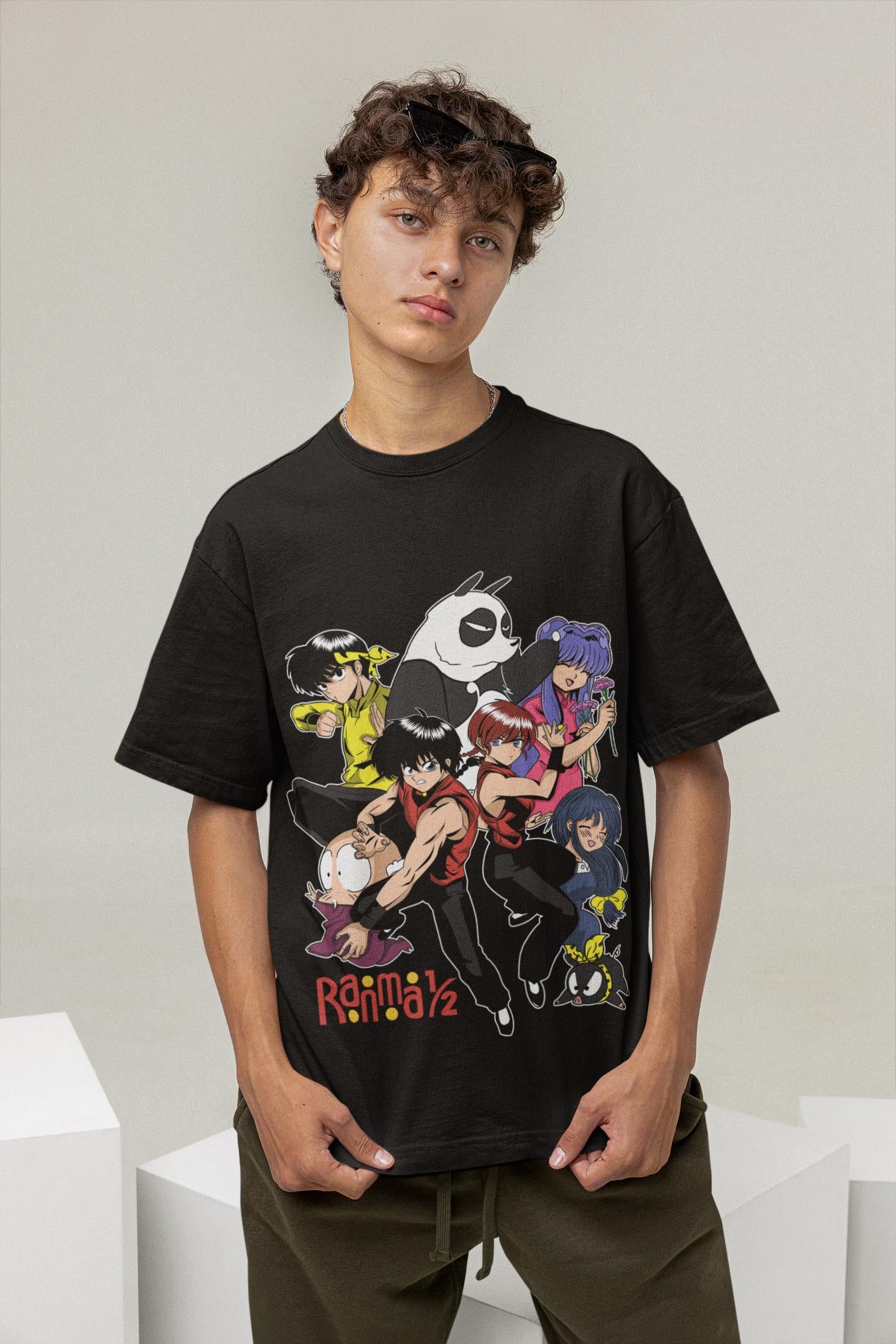 Unisex Ranma Saotome Anime T-Shirt, Genma Panda Manga Shirt