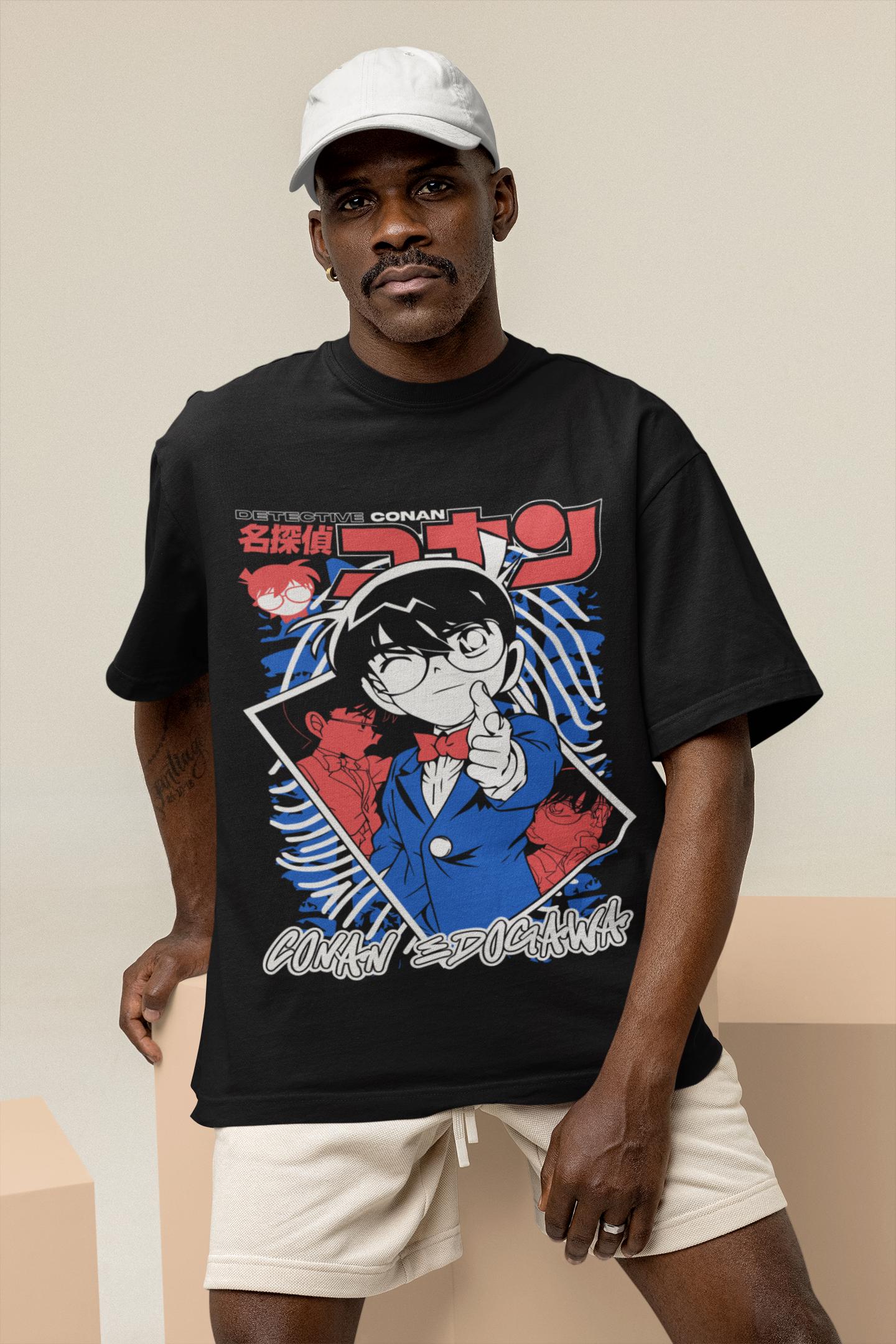 Unisex Vintage 90s Detective Conan anime tshirt