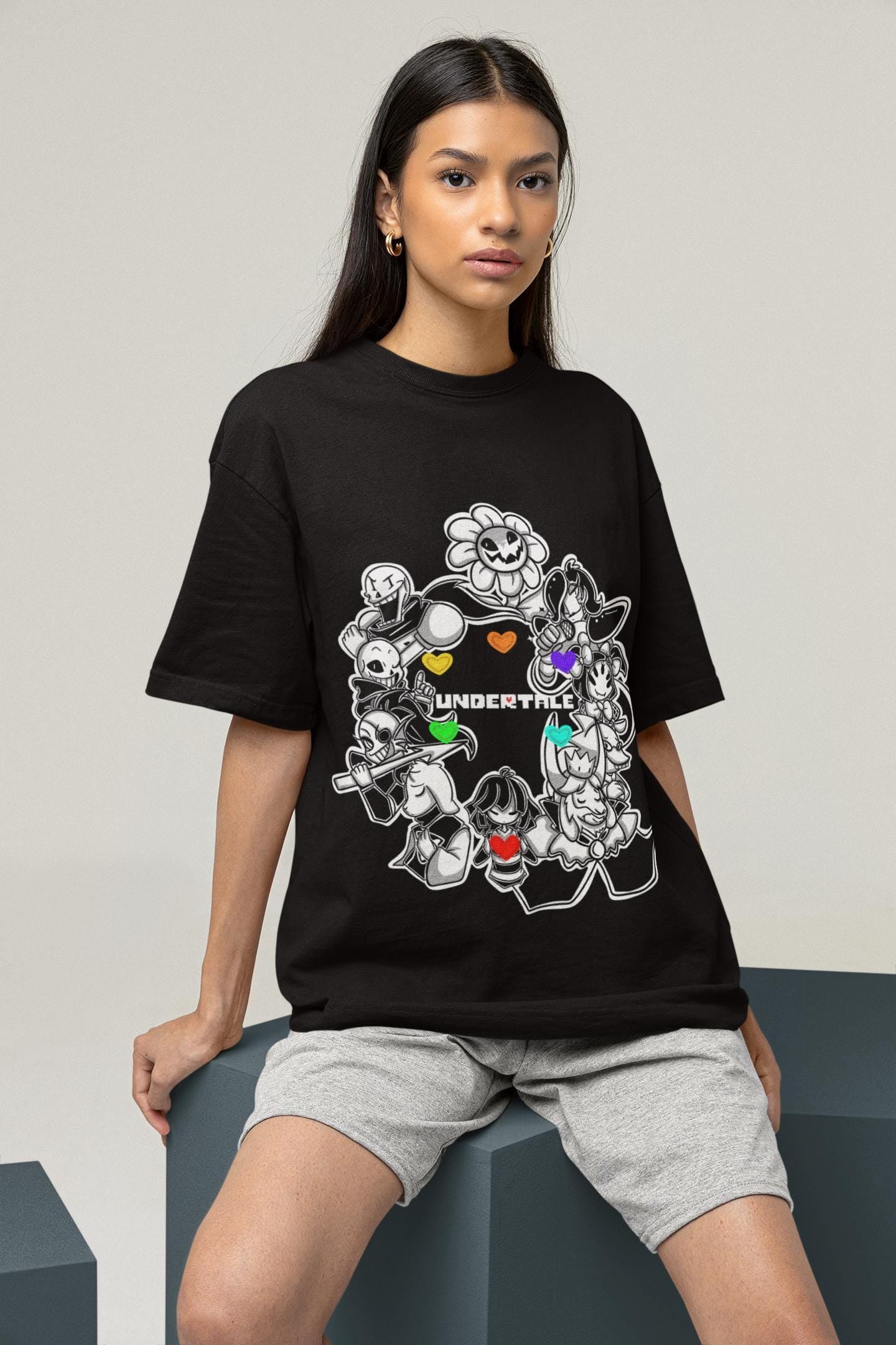 Undertale Gaming Unisex  T-Shirt Sans Papyrus Toriel Undyne Alphys Inspired T-shirt Indie Shirt