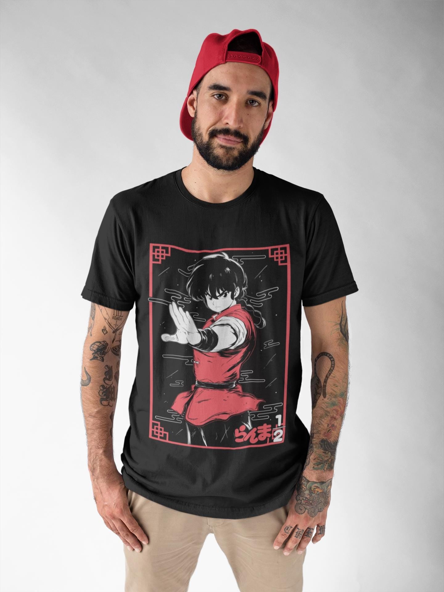 Unisex Ranma Saotome Anime T-Shirt, Genma Panda Manga Shirt