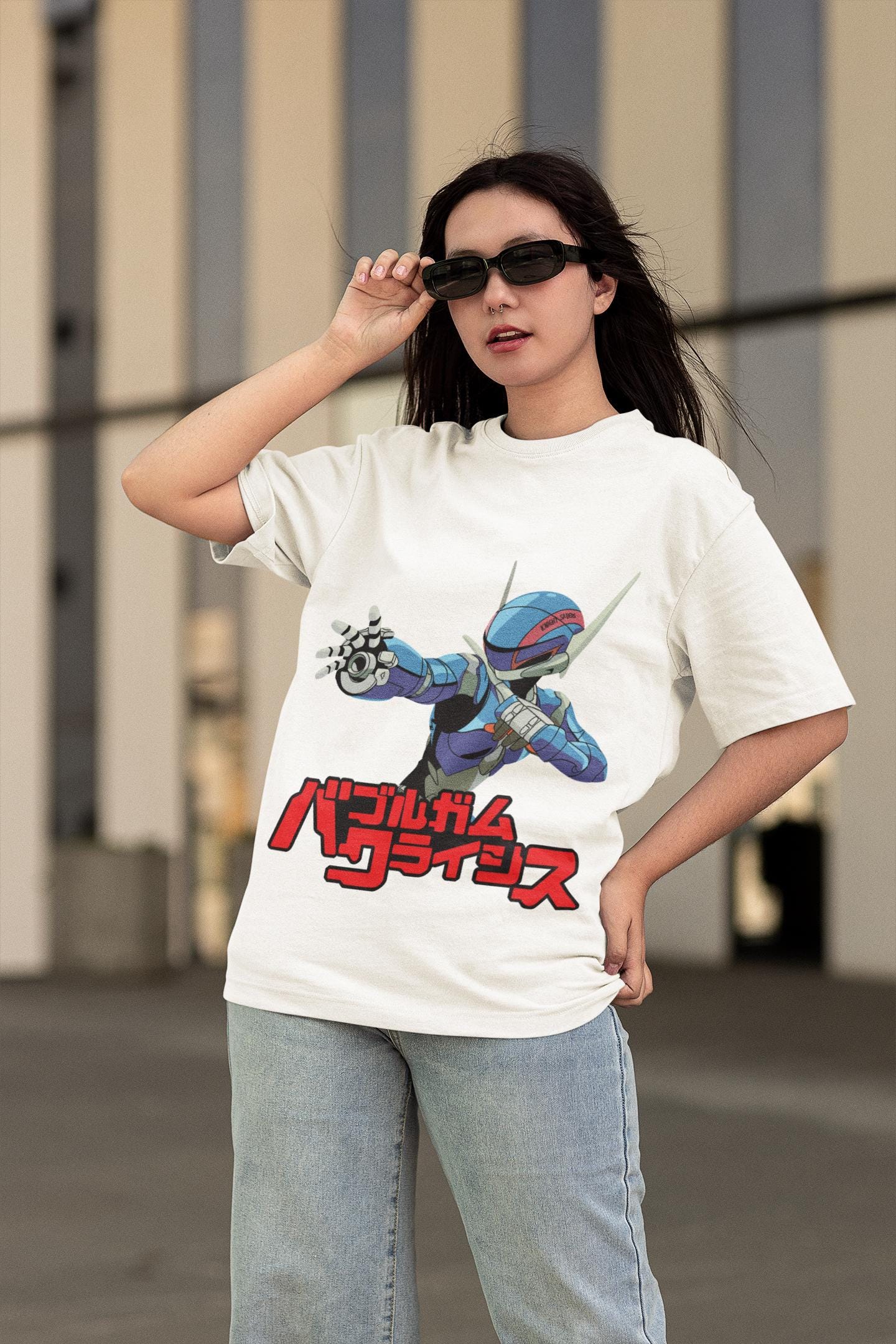 Unisex Bubblegum Crisis Retro Anime T-Shirt, Manga Waifu Shirt