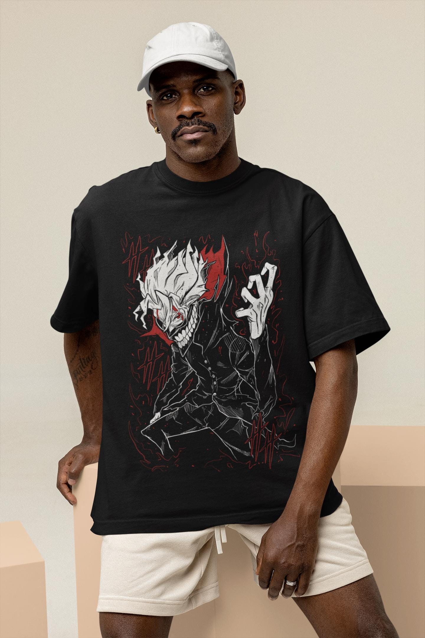 Unisex Horror Manga Creepy Girl T-Shirt, Dark Anime Gothic T-Shirt, Manga Gothic T-Shirt