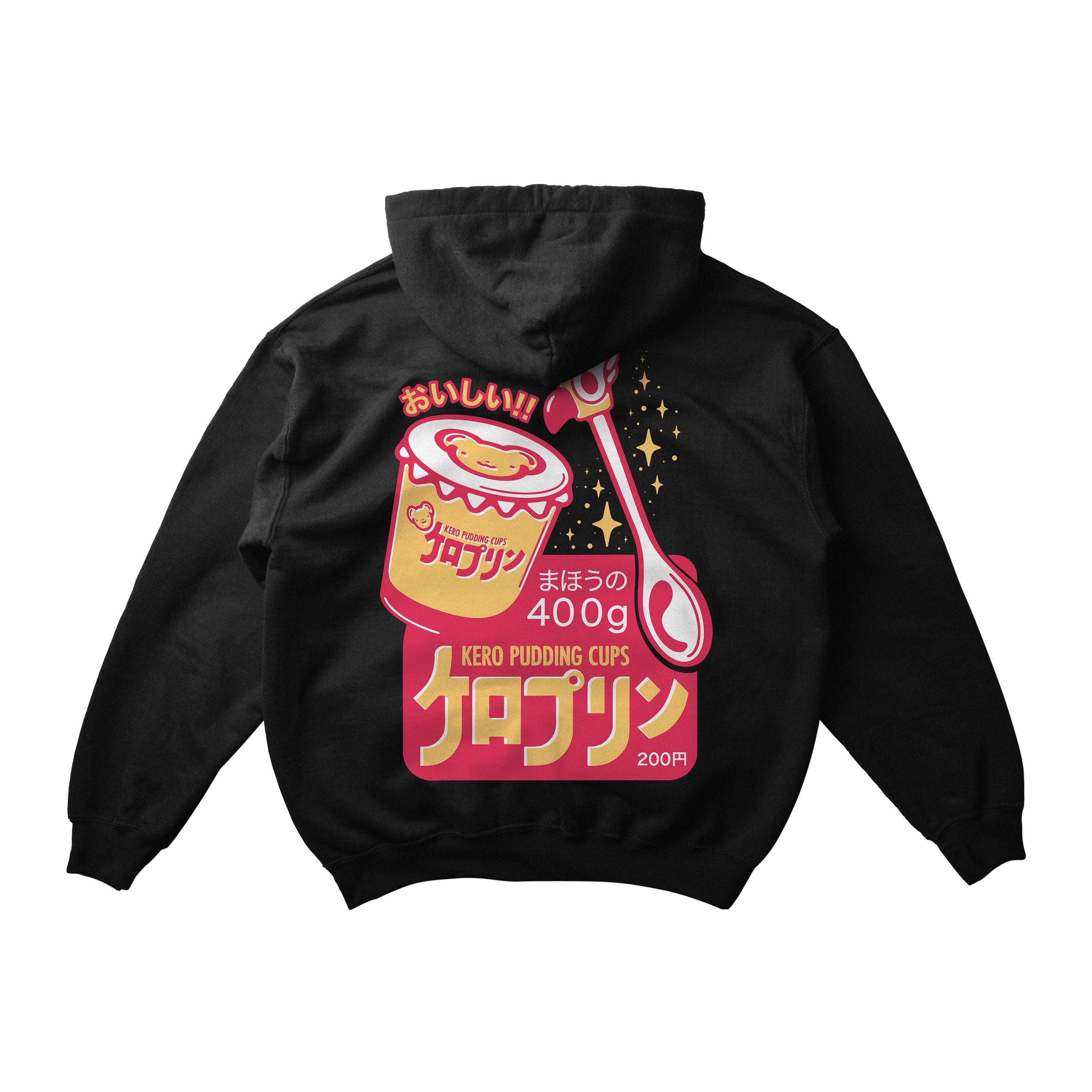 UNISEX - Kero Pudding CupsCardcaptor Hoodie, Sakura Kinomoto Kero Cerberus 90s Anime Aesthetic Vaporwave Fairy Kei Heavy Blend