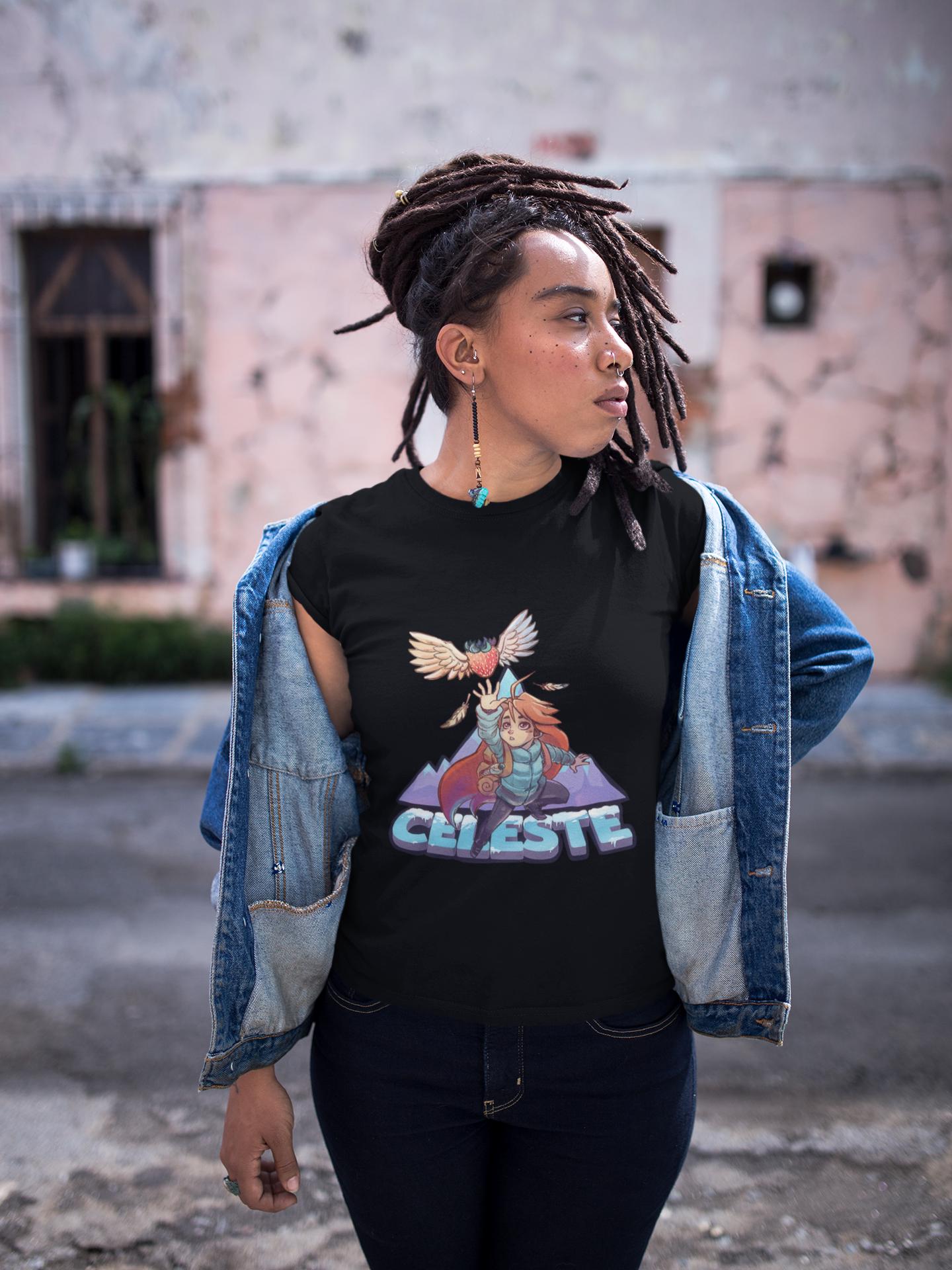 Unisex Celeste Gaming T-Shirt, Madeline Indie Videogame Shirt