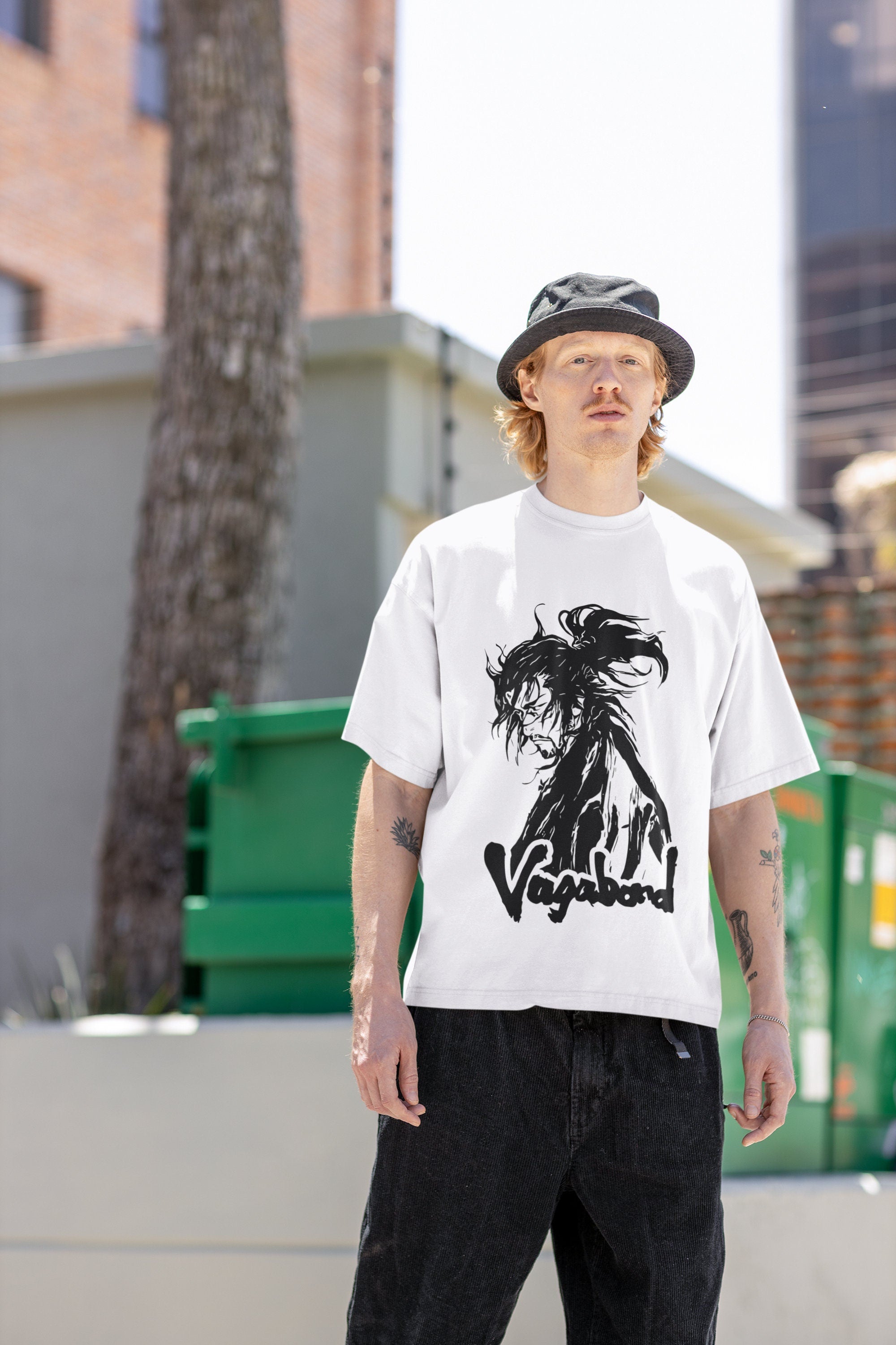 Vagabond Manga T-Shirt, Miyamoto Musashi Anime Shirt