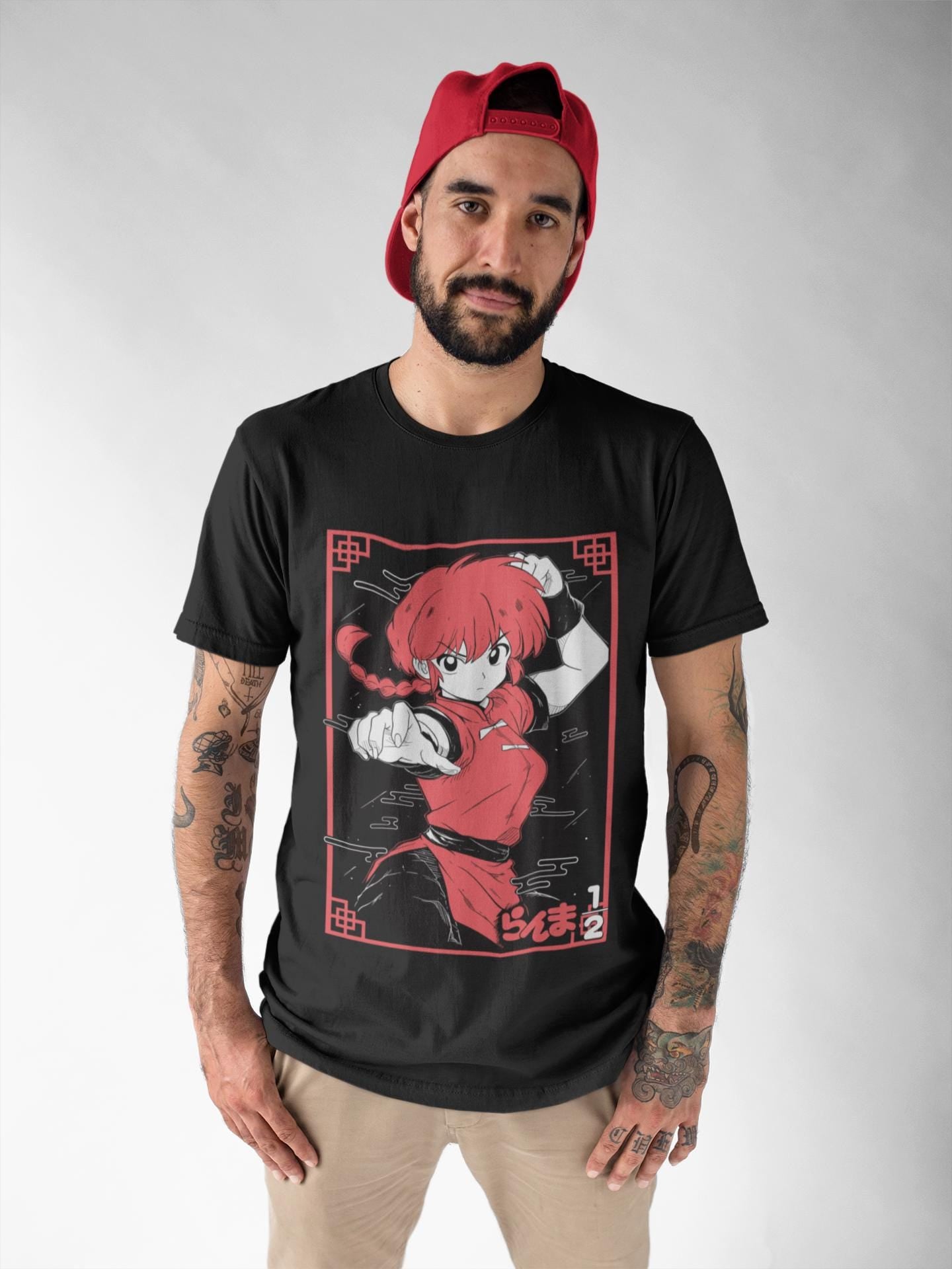 Unisex Ranma Saotome Anime T-Shirt, Genma Panda Manga Shirt