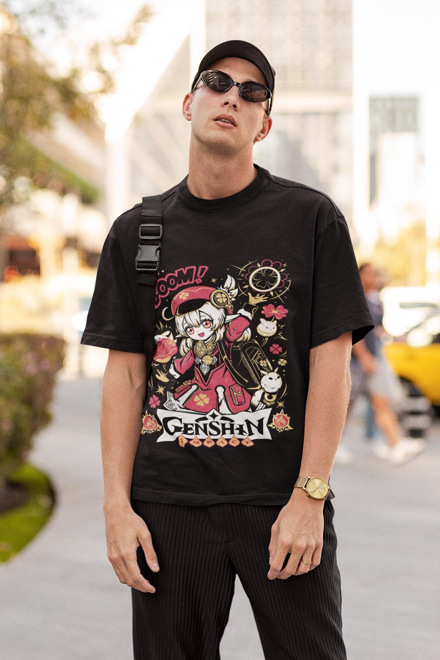 Klee Genshin Impact Aesthetic Anime Vaporwave Japan Aesthetic Anime Japanese Genshin Impact Raiden Shogun Gaming T-Shirt, Anime Waifu Shirt