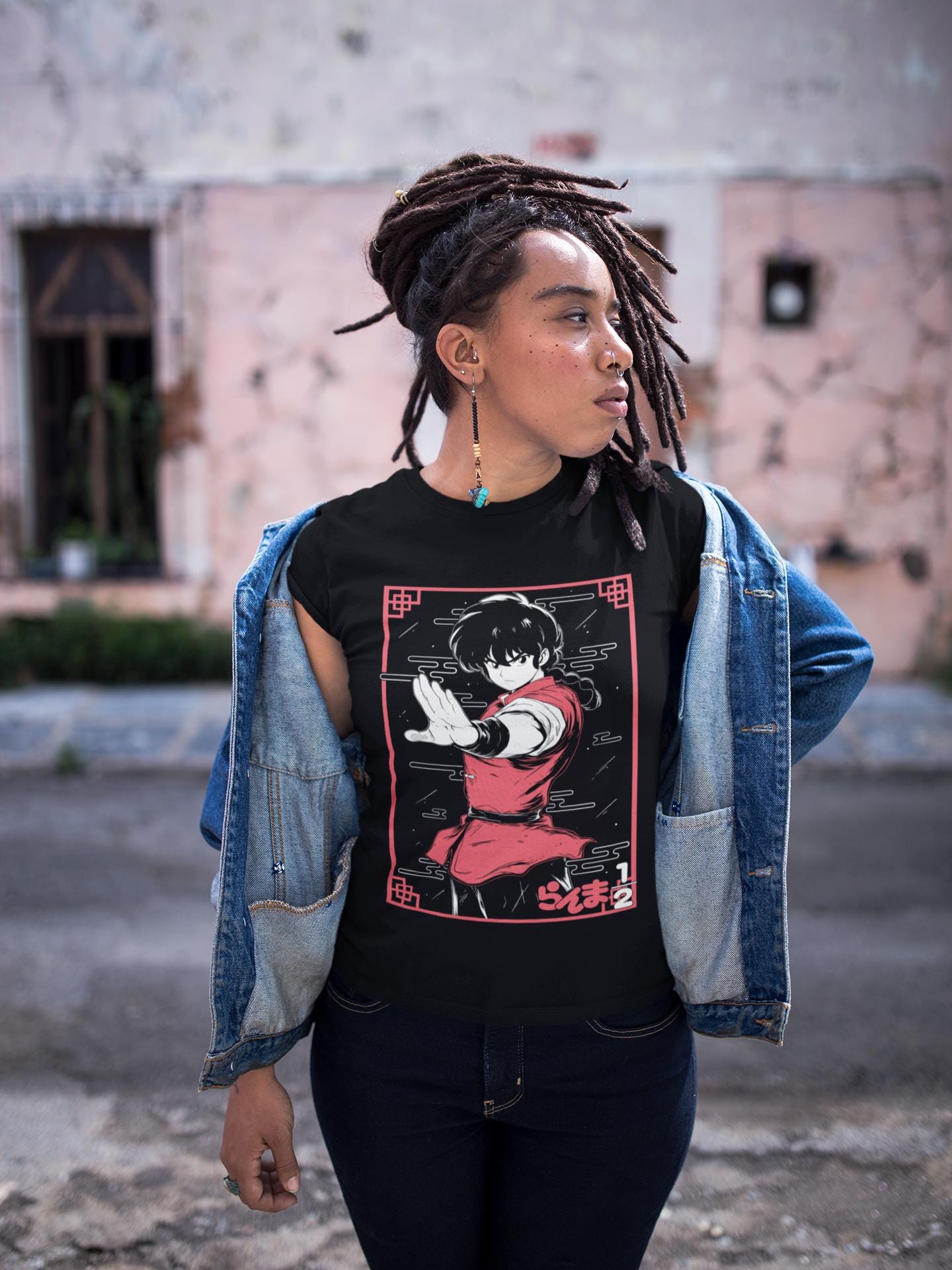 Unisex Ranma Saotome Anime T-Shirt, Genma Panda Manga Shirt