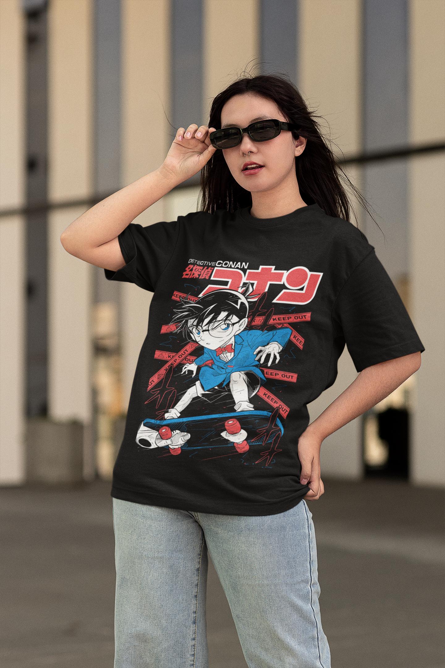 Unisex Vintage 90s Detective Conan anime tshirt